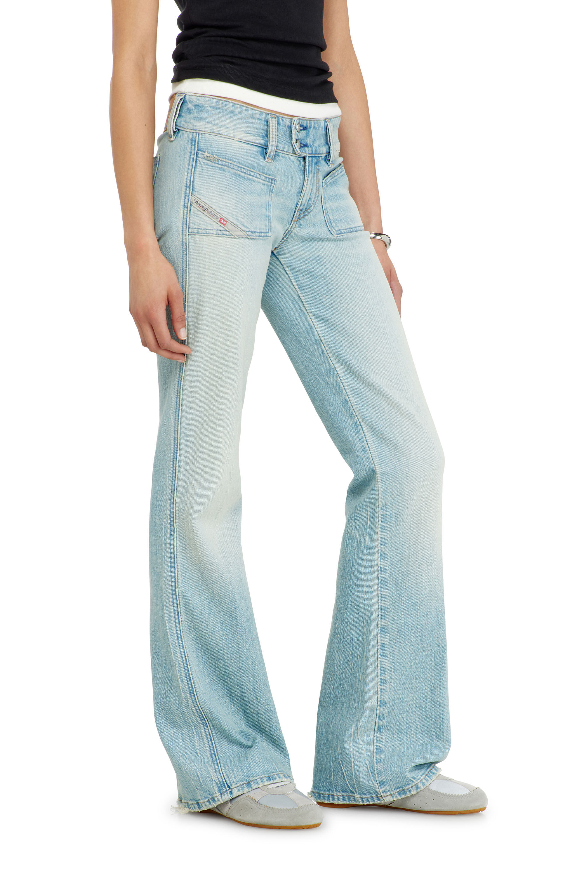 Diesel - Woman's Bootcut Jeans D-Hush 0KBBX, Light Blue - 7