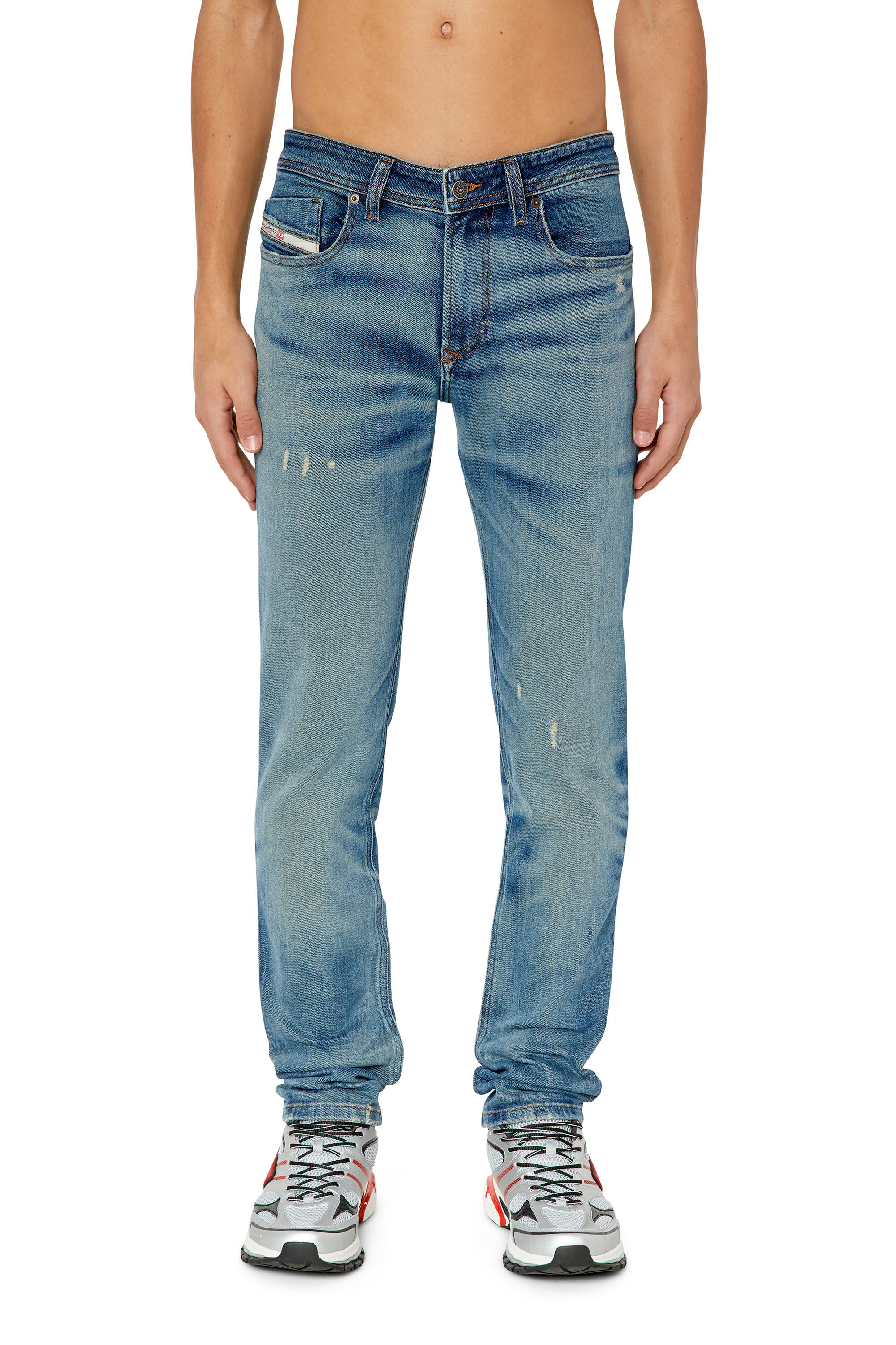 Diesel - 1979 Sleenker 0NFAM Skinny Jeans, Medium blue - Image 3