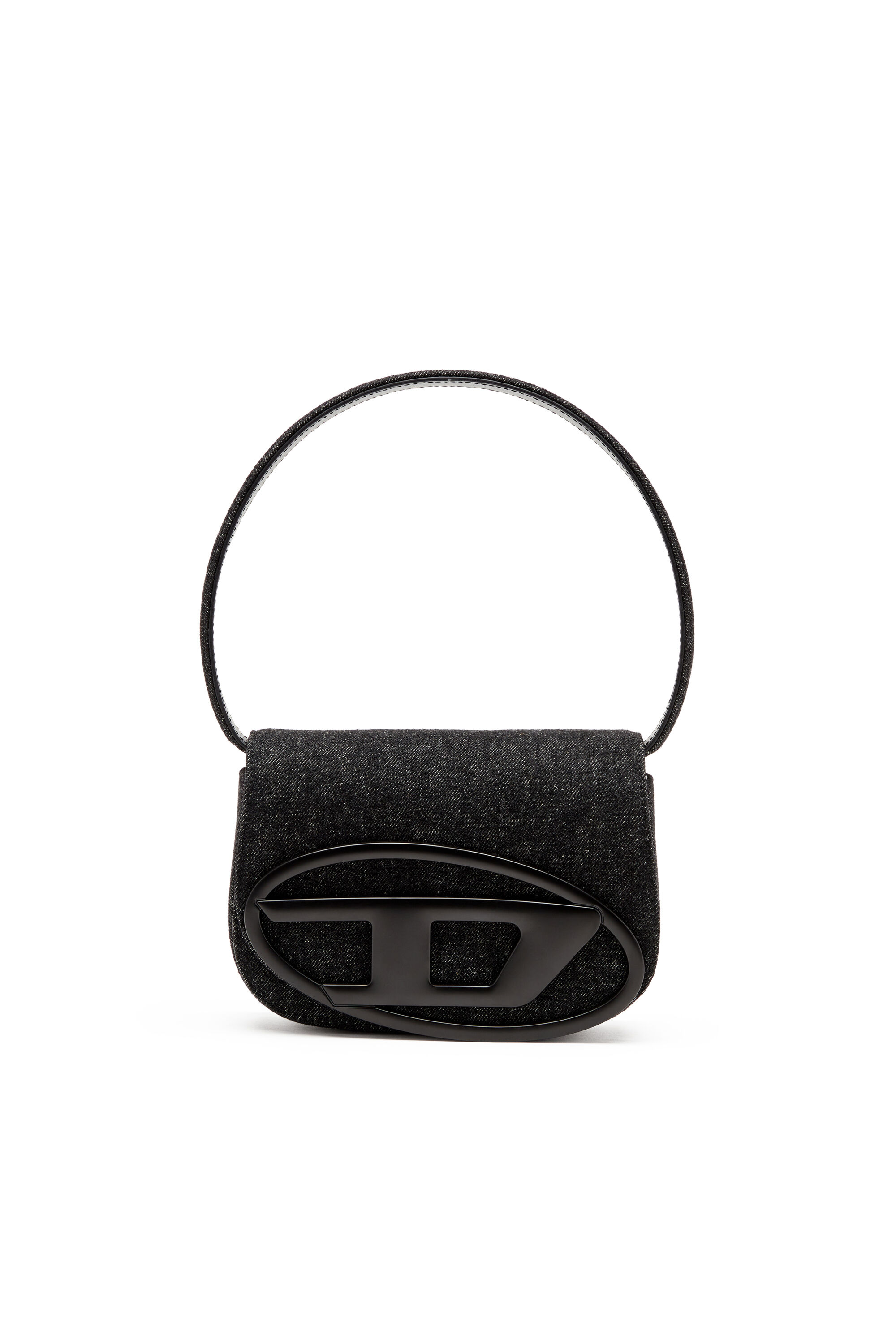 ★DIESEL★ 1DR Shoulder Bag Black X08396P6901T8013 X08396P69 Women's 1DR-Iconic shoulder bag in washed denim | Black | Diesel