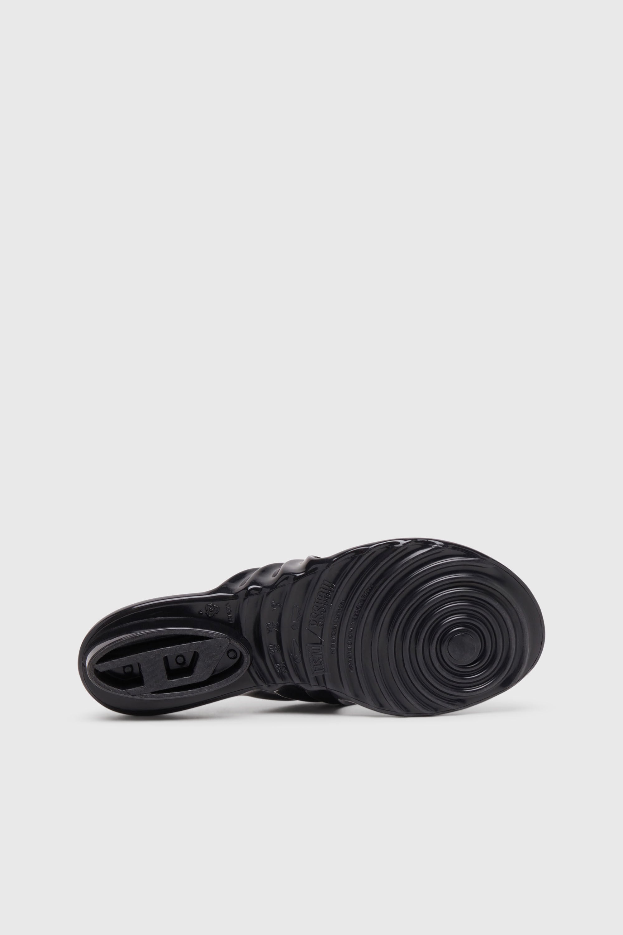 Diesel - MELISSA QUANTUM THONG, Woman's Sculptural flip-flops in Melflex&reg; in Black - 5