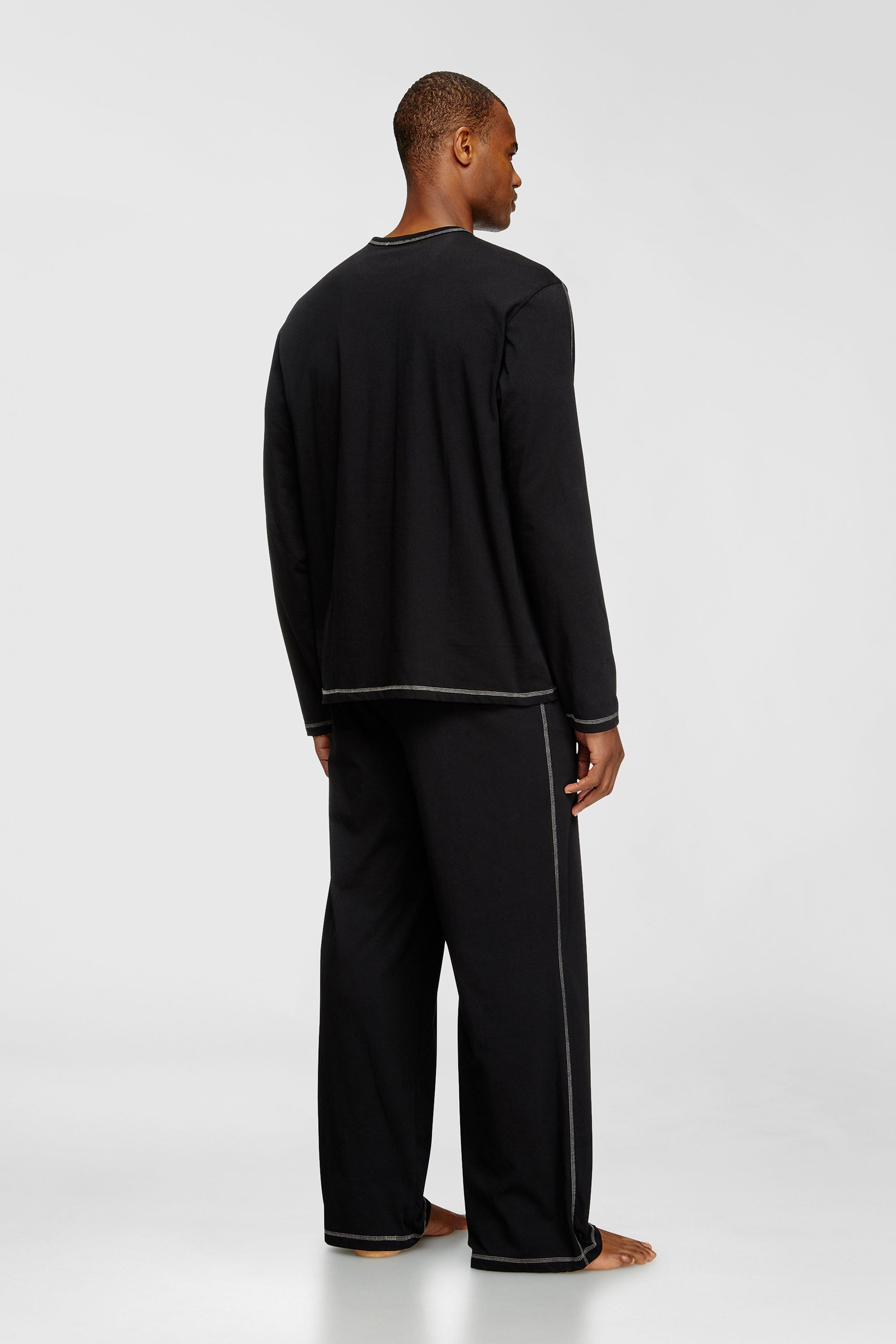 Diesel - SET-NOLAN-D-CORE, Man's Pyjamas in cotton jersey in Black - 3