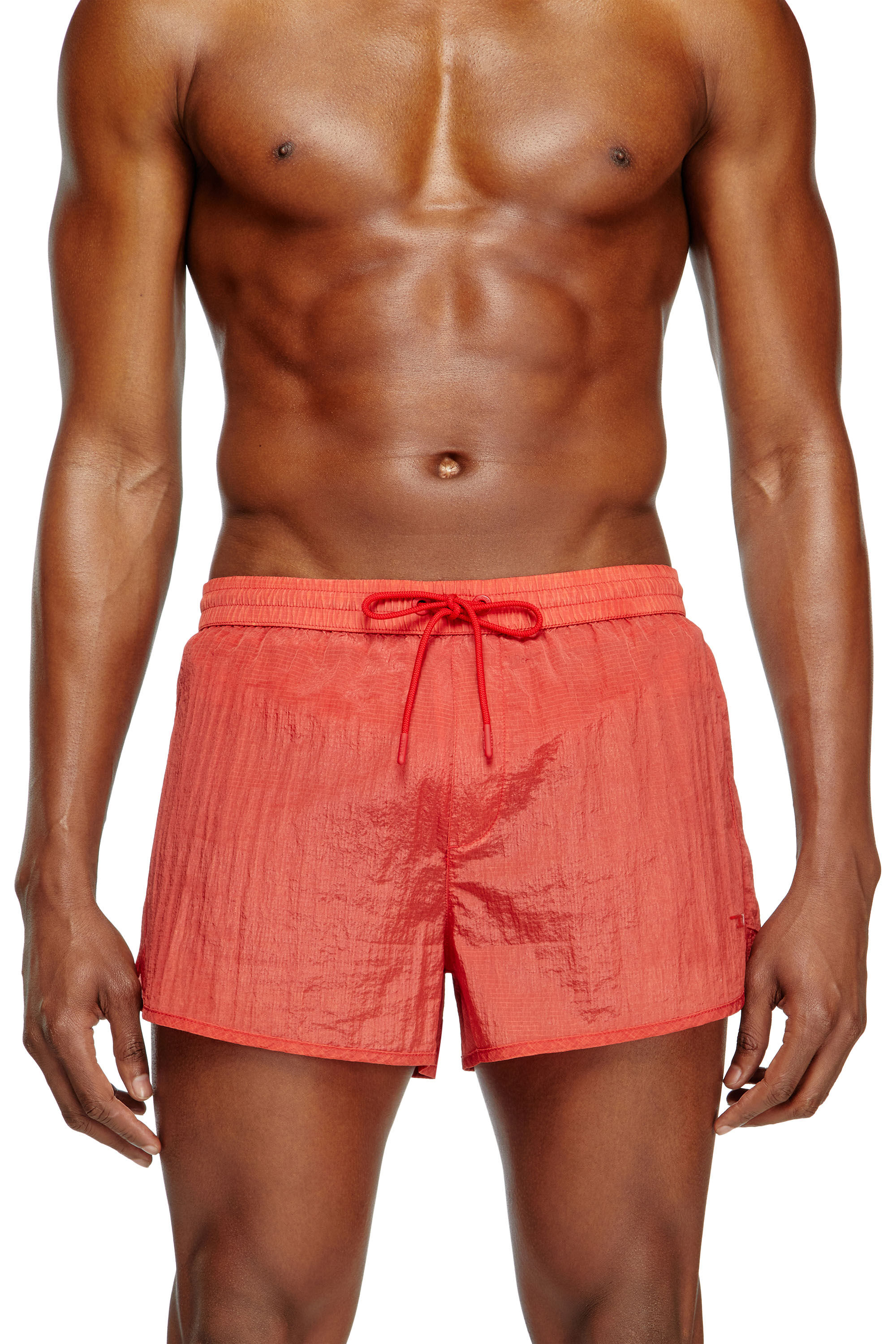 Diesel - OLIVER-30-D-POP, Man's Swim shorts in treated ripstop in Red - 1