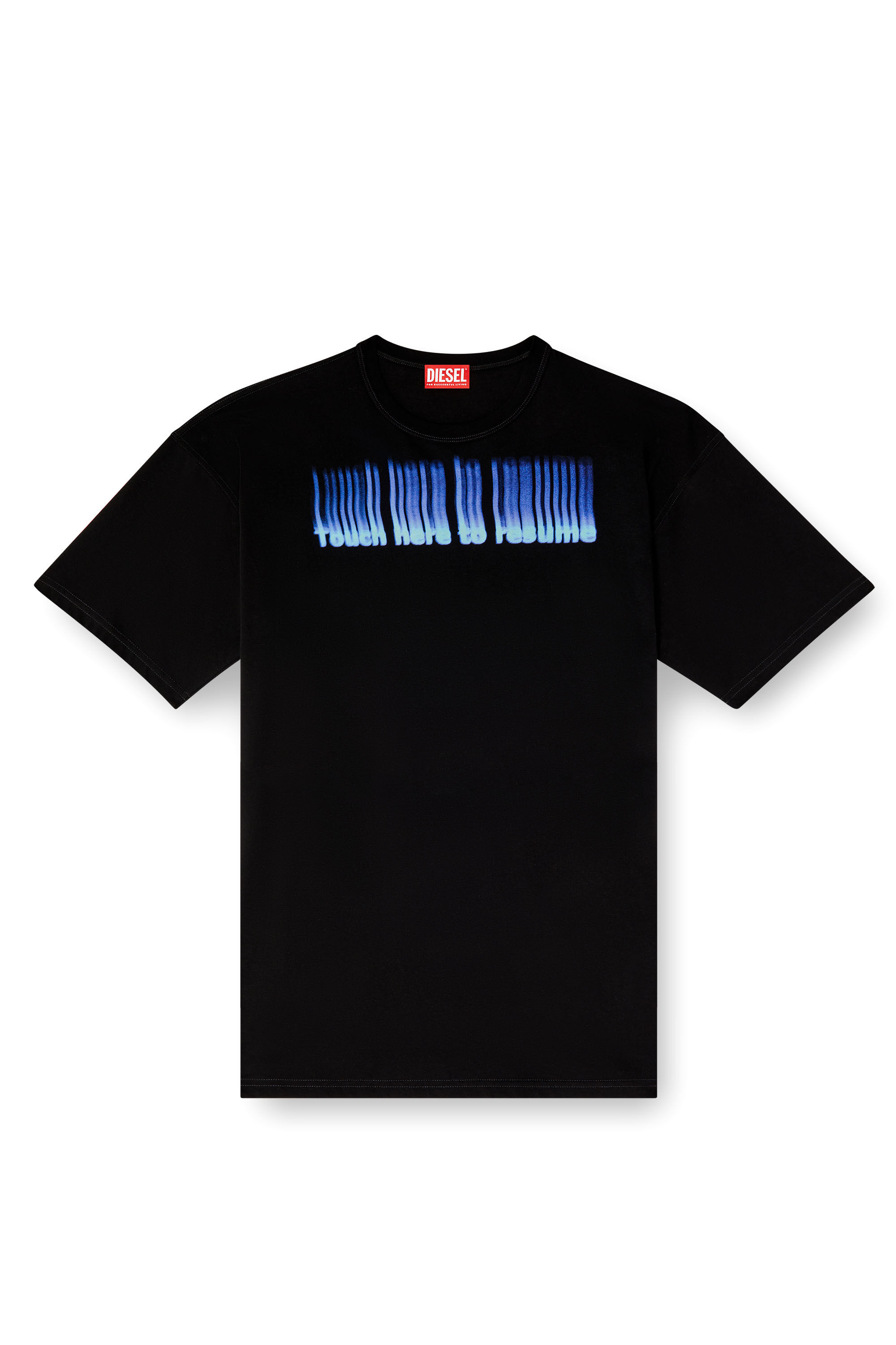 Diesel - T-BOXT-R14, Man's T-shirt with slogan print in Black - 2