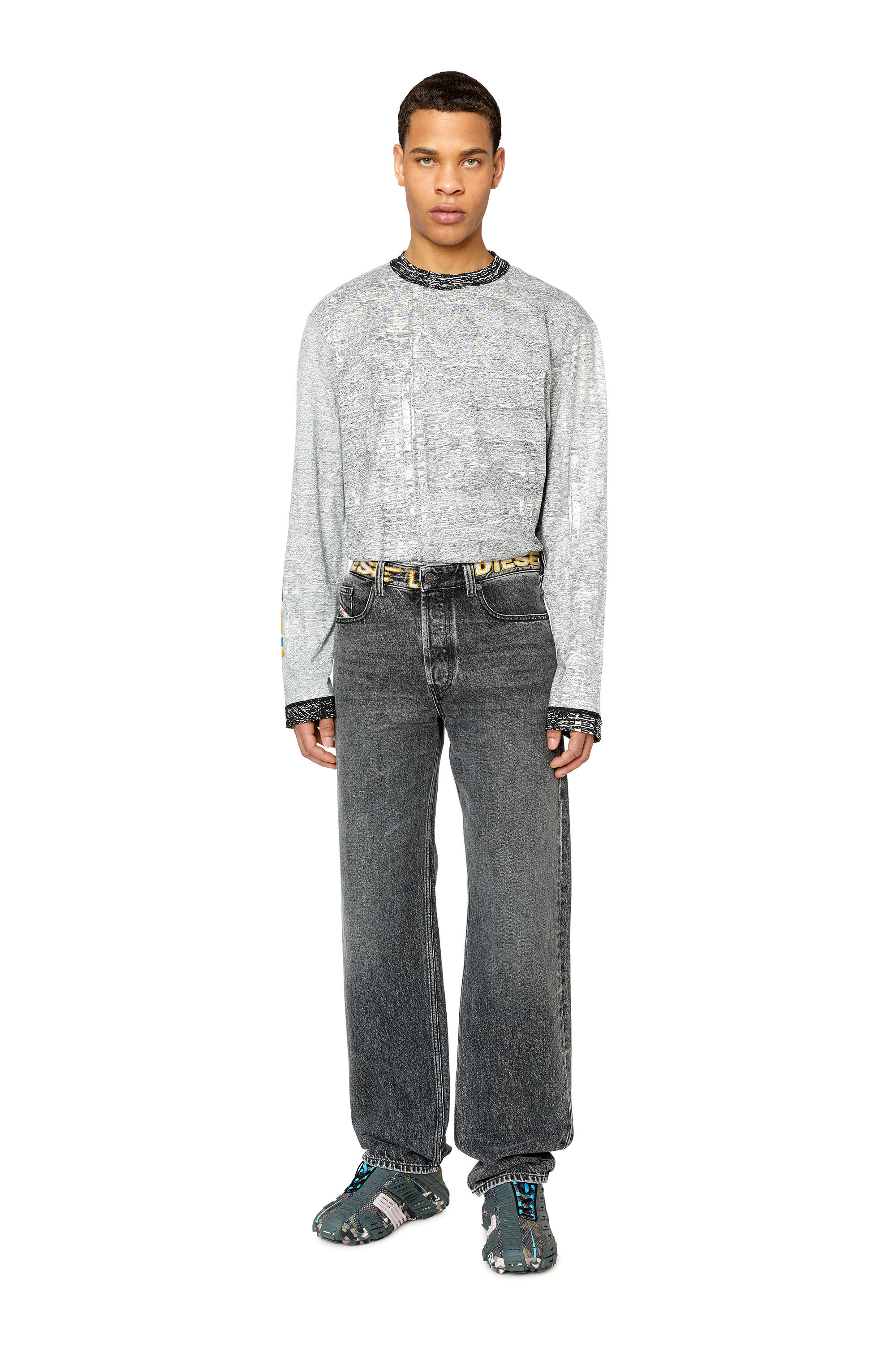 Diesel - T-CRANESIDE, Light Grey - Image 1