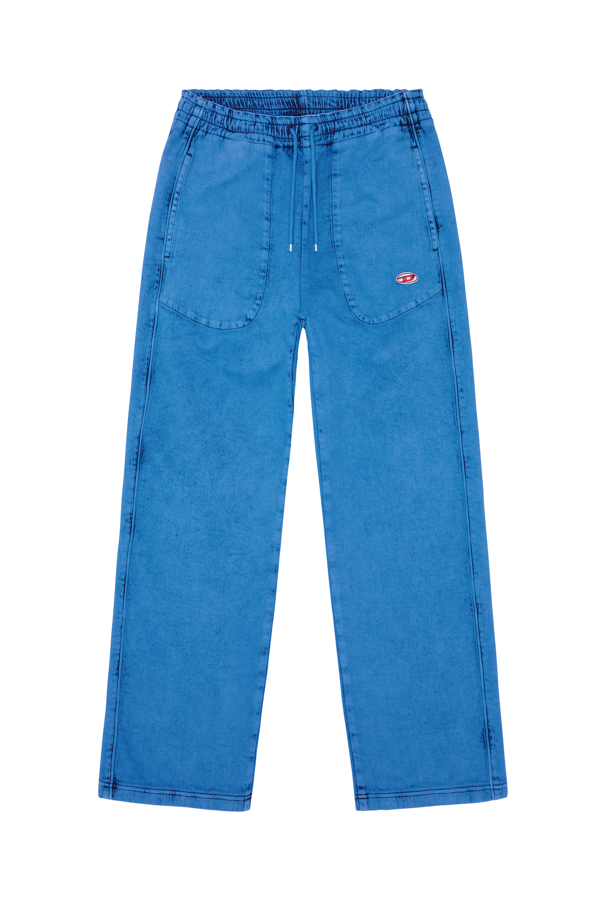 Diesel - D-Martians Track Denim 09D16 Straight, Blue - Image 2