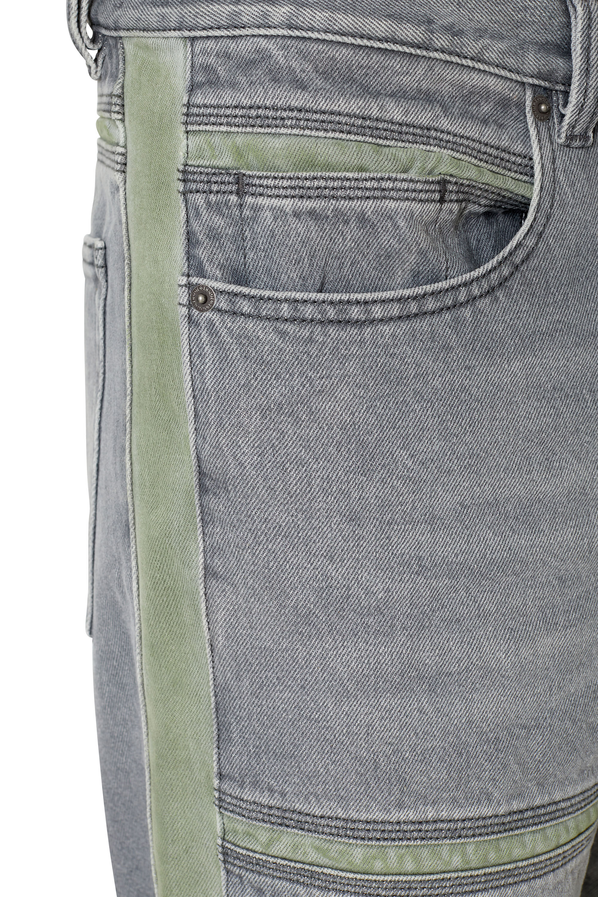 Diesel - D-Mand 007G2 Straight Jeans, Light Grey - Image 6