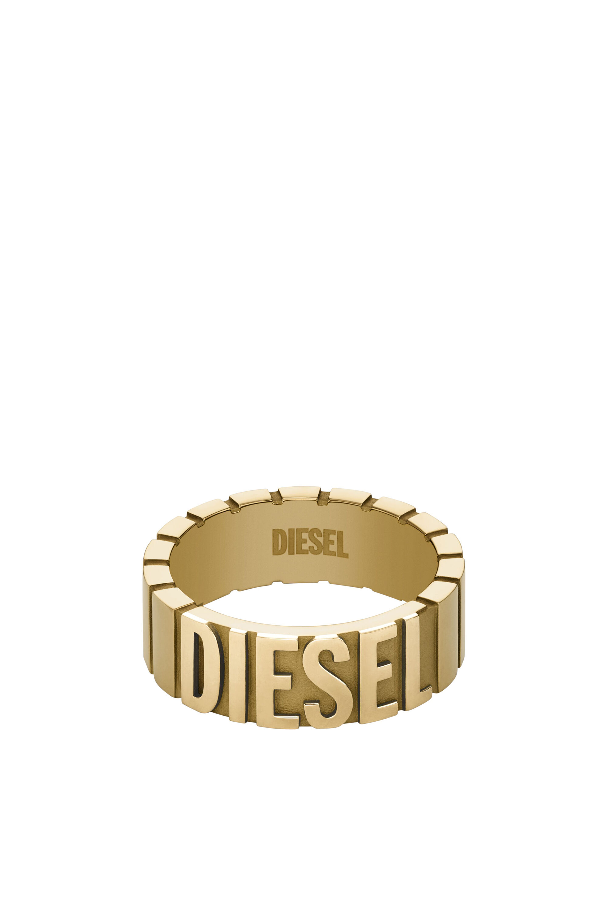 **DIESEL** ディーゼル Dx1439 バンドリング Jewelry: Stainless Steel Band Ring | Gold | Diesel