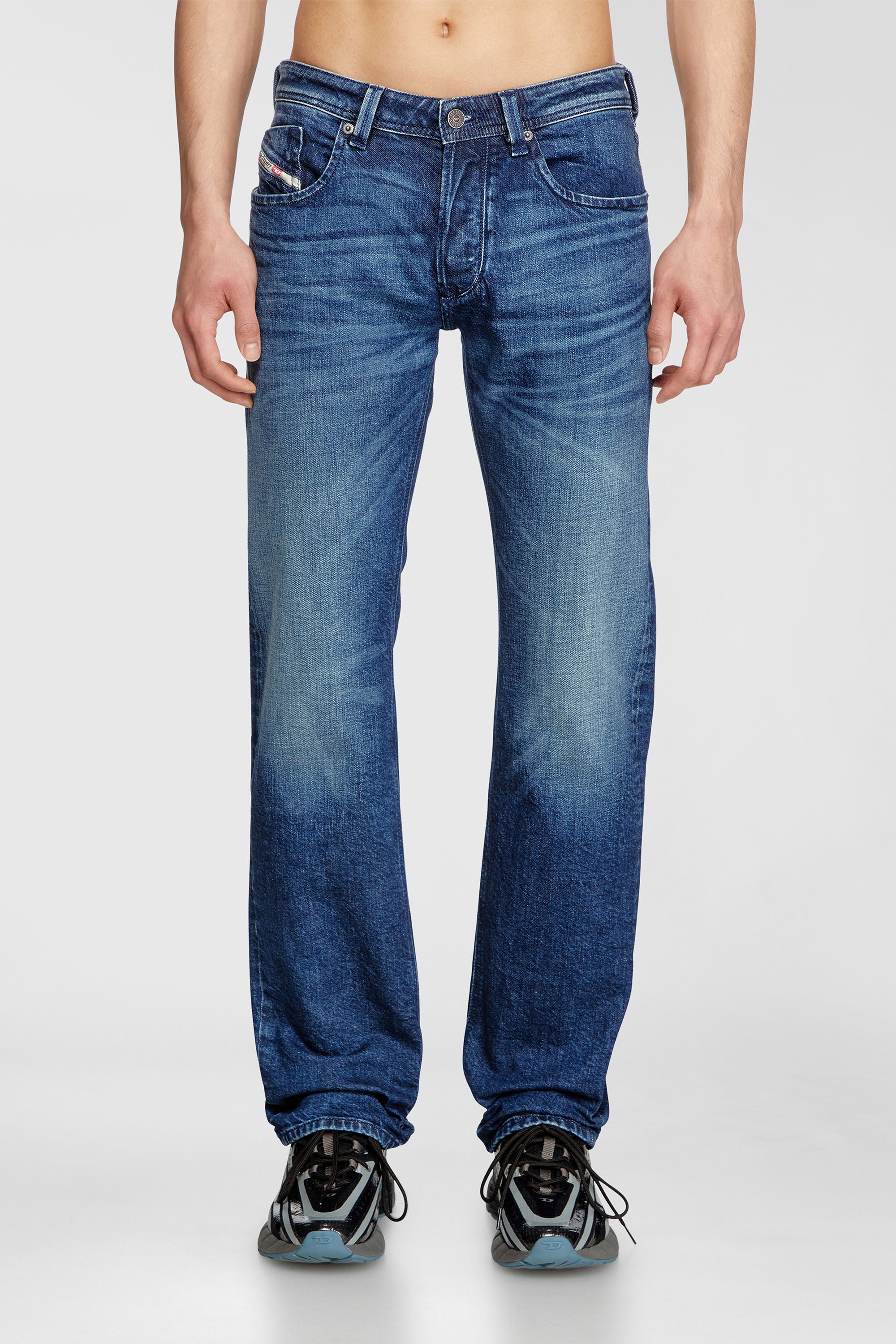 Diesel - Man's Regular Jeans 1985 Larkee 09L51, Dark Blue - 4