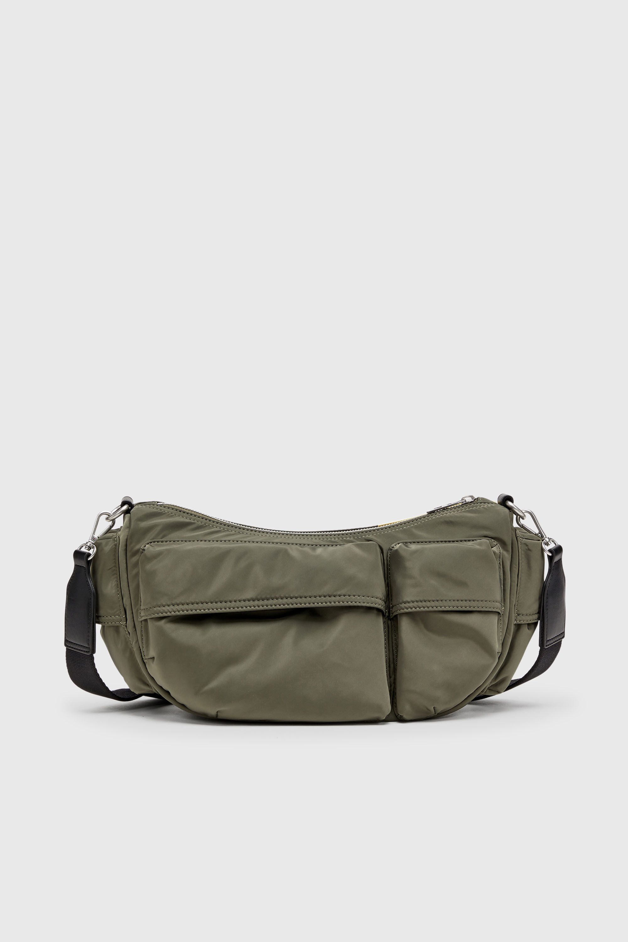 Diesel - MULTI-PKTS SHOULDER BAG X, Unisex's Multi-Pkts - Shoulder bag with color-block design in Green/Yellow - 2