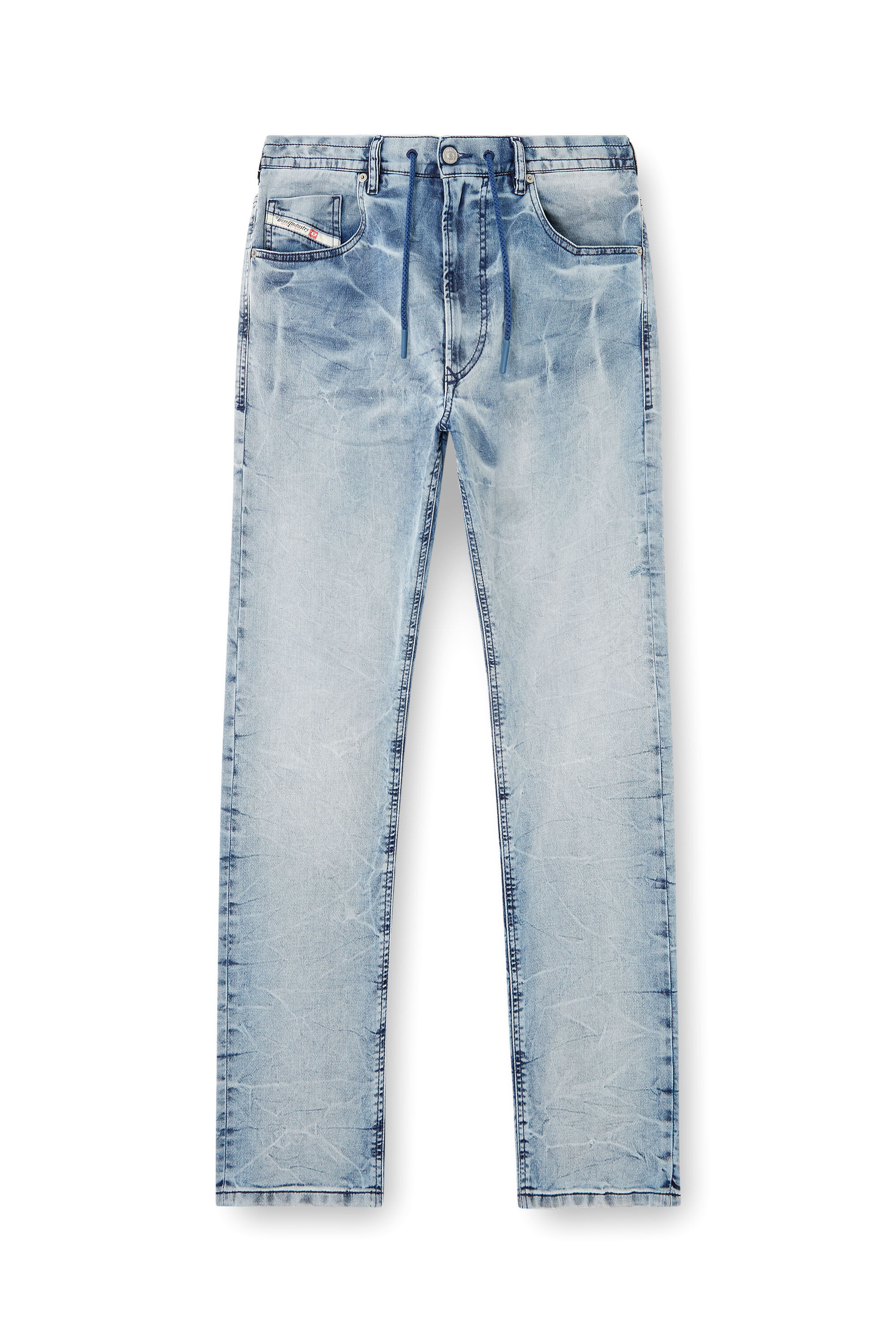 Diesel - Man's Regular 2030 D-Krooley Joggjeans® 068PK, Light Blue - 2