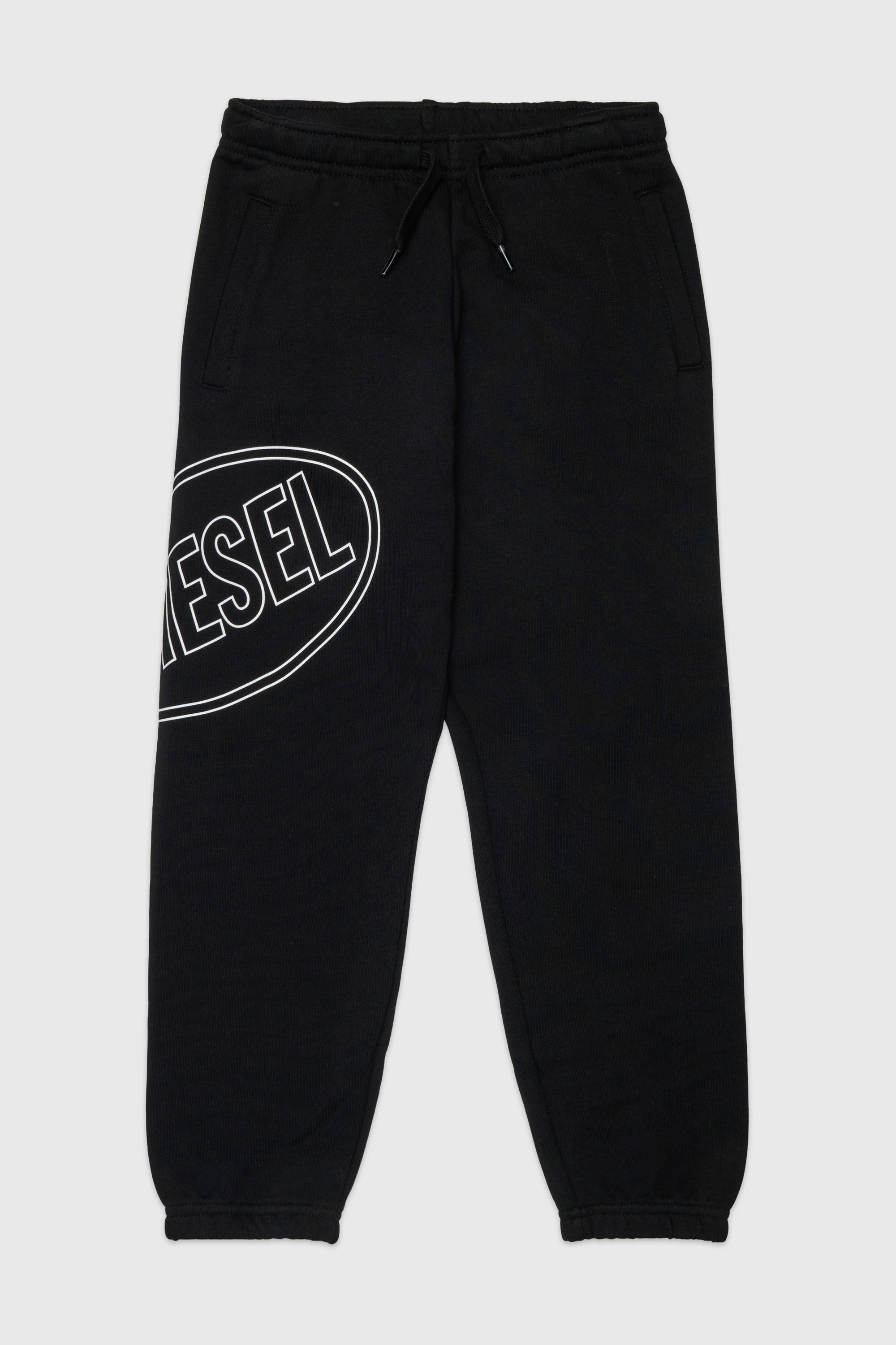 Diesel - PCIRCLE, Man's Sweatpants with side print in Black - 1