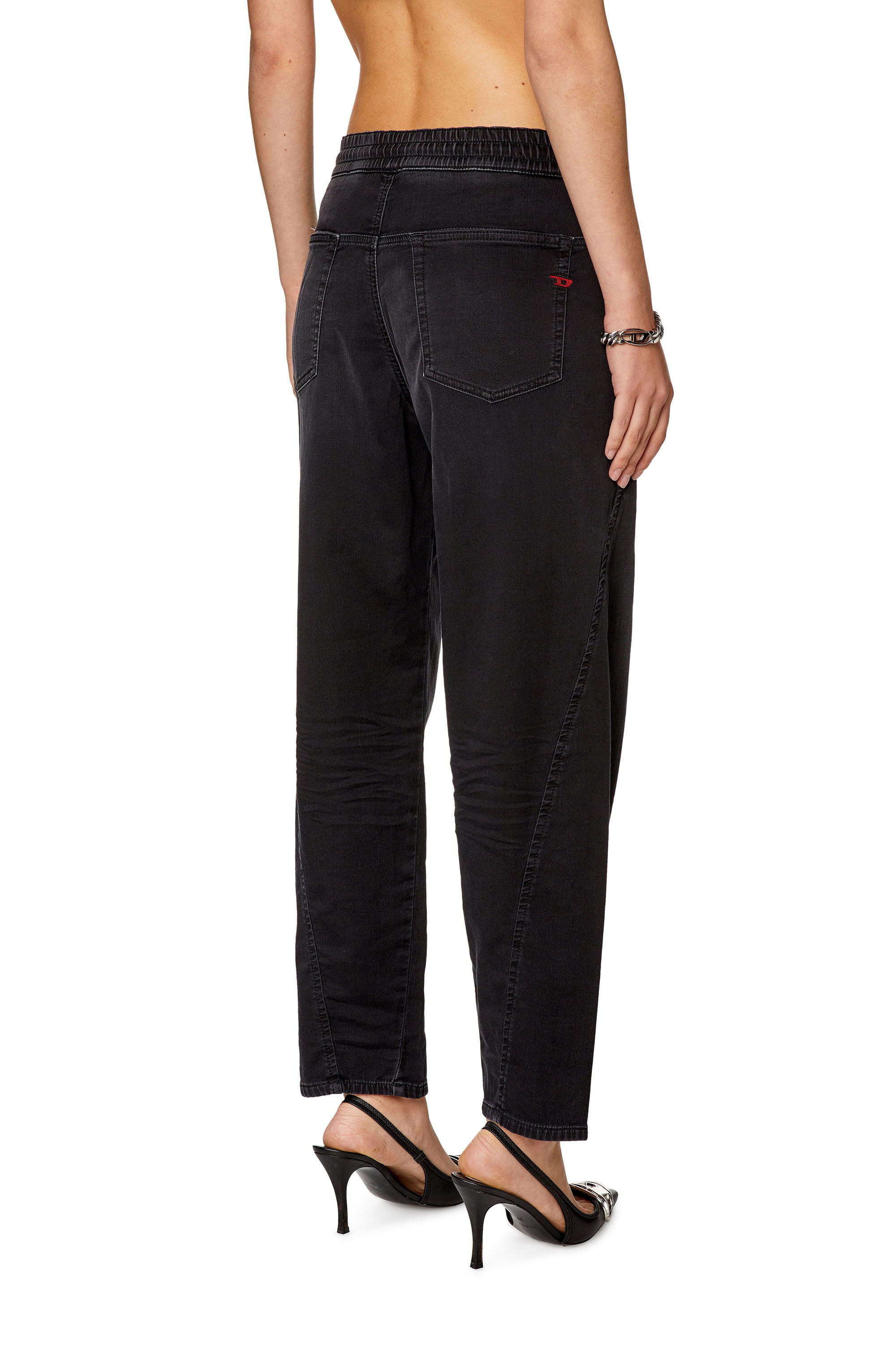 Diesel - Woman's Boyfriend 2031 D-Krailey Joggjeans® 068EC, Black/Dark grey - 4