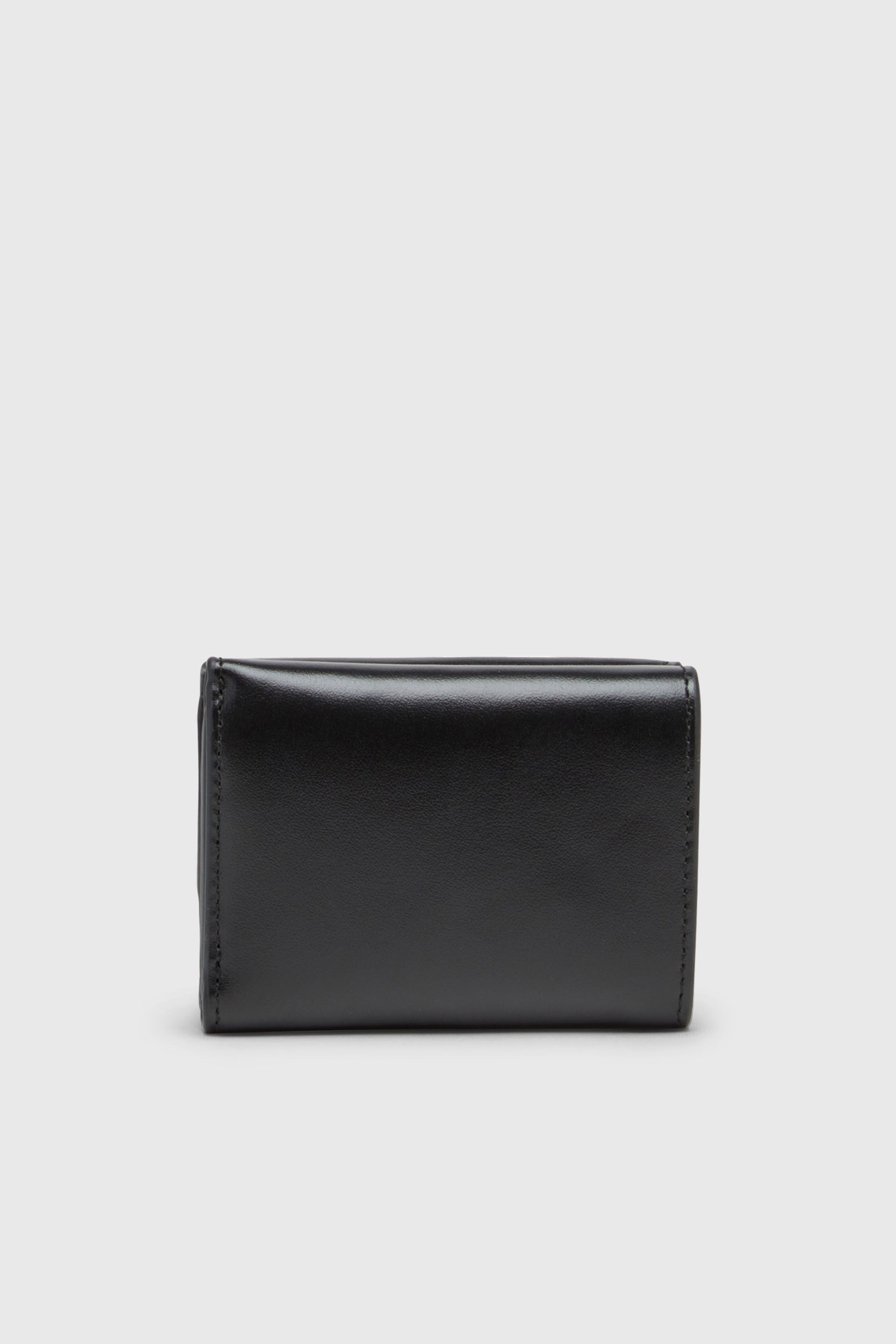 Diesel - 1DR TRI FOLD COIN XS II, Woman's Tri-fold wallet in leather in Black - 2