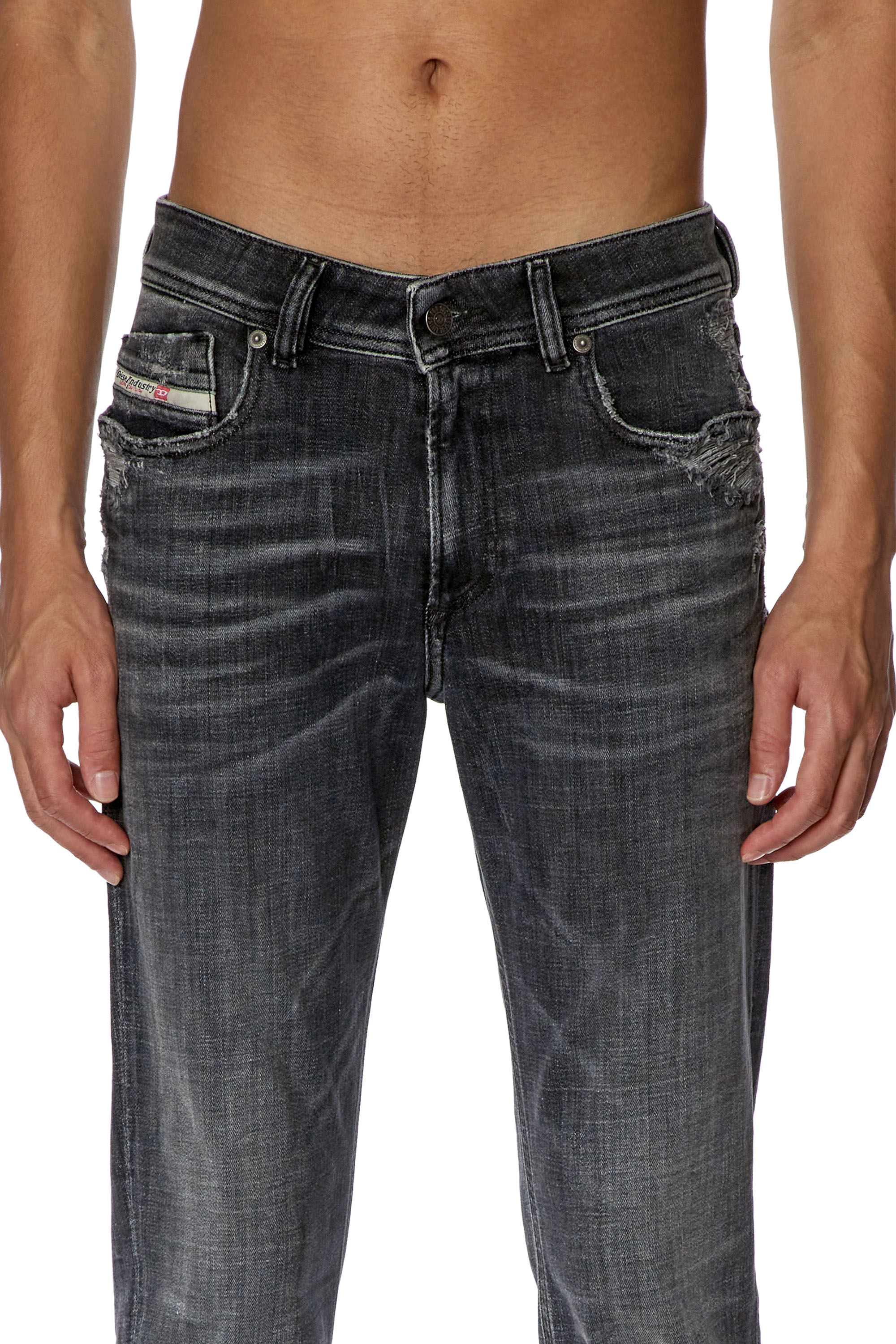 Diesel - Skinny Jeans 1979 Sleenker 09G37, Black/Dark grey - Image 5