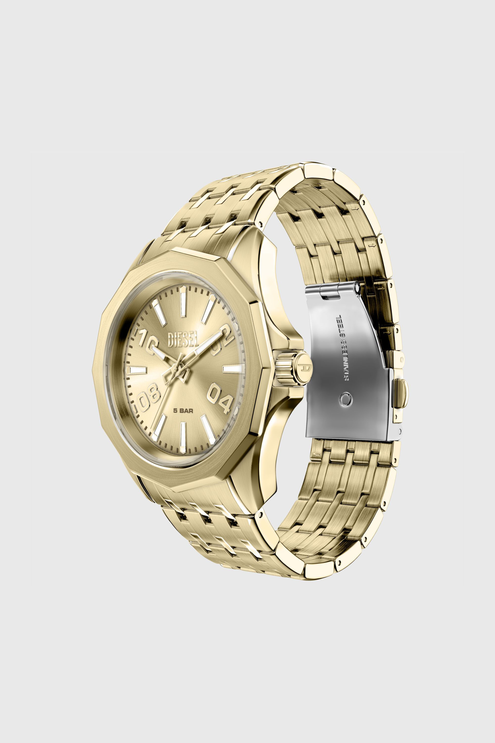 Diesel - DZ2239 WATCH, Man's Stinger gold-tone stainless steel watch in Gold - 7