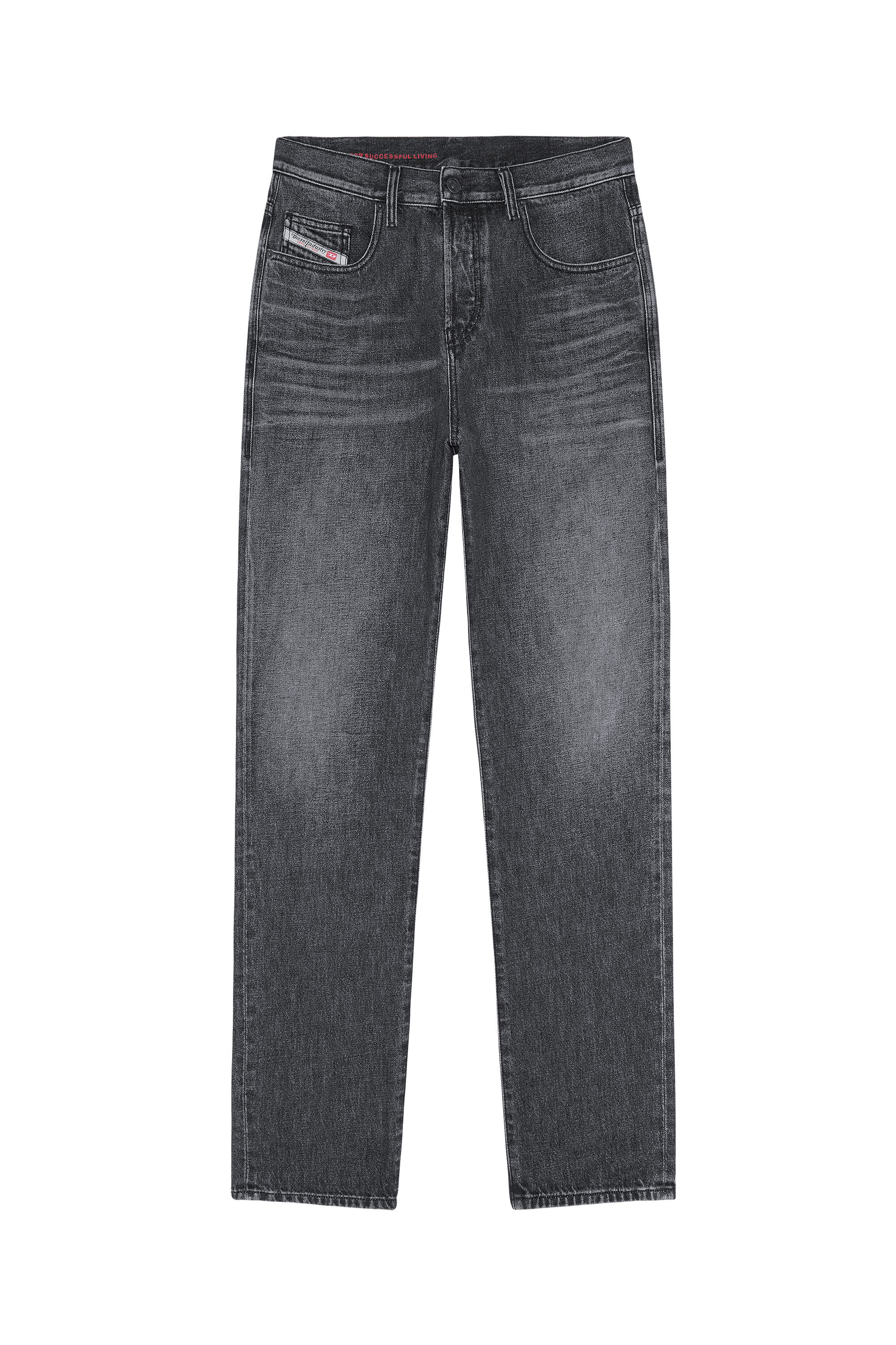 Diesel - 2020 D-Viker 007C4 Straight Jeans, Black/Dark grey - Image 2