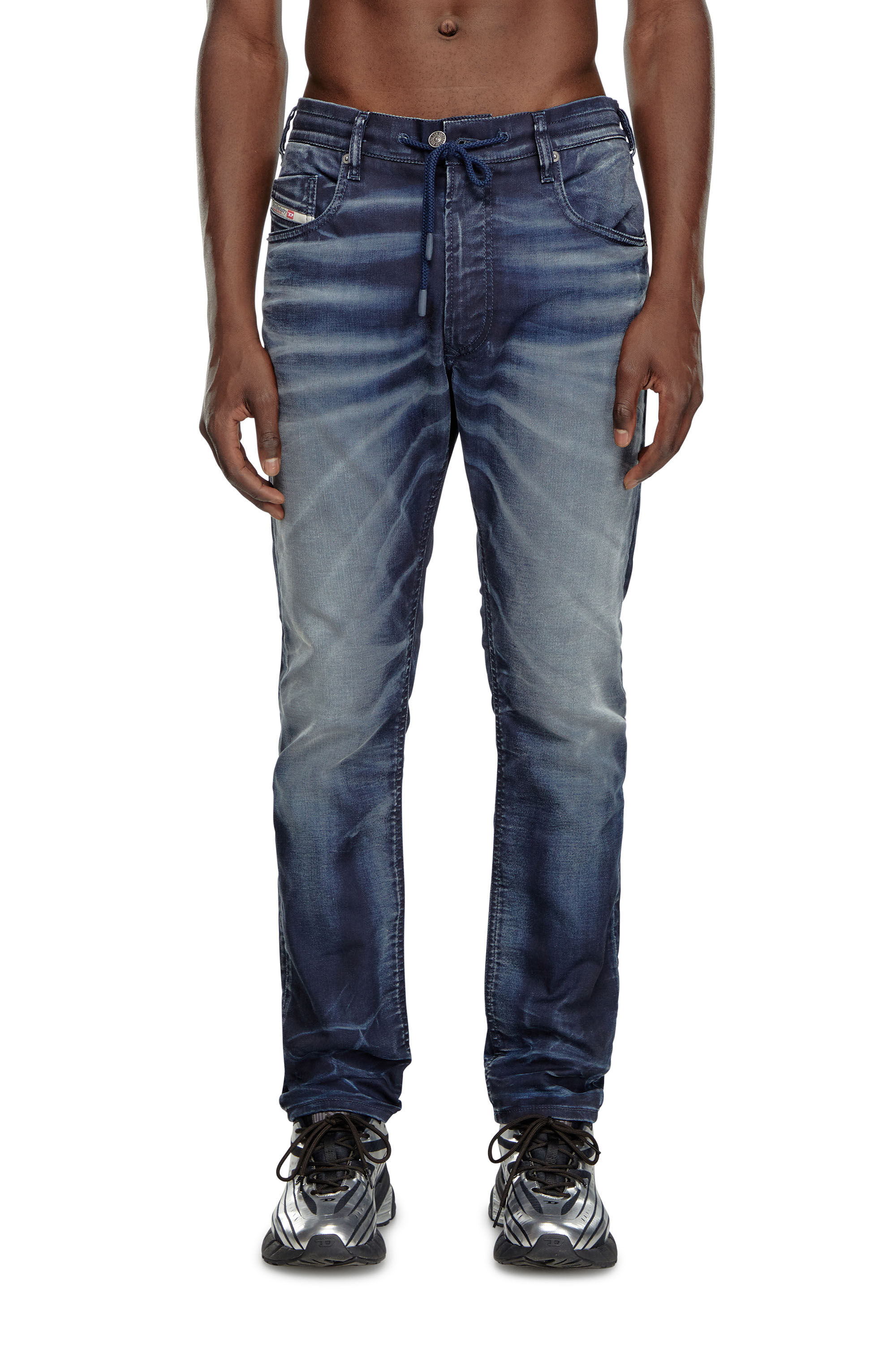 Diesel - Man Tapered 2030 D-Krooley Joggjeans® 068MD, Dark Blue - Image 3