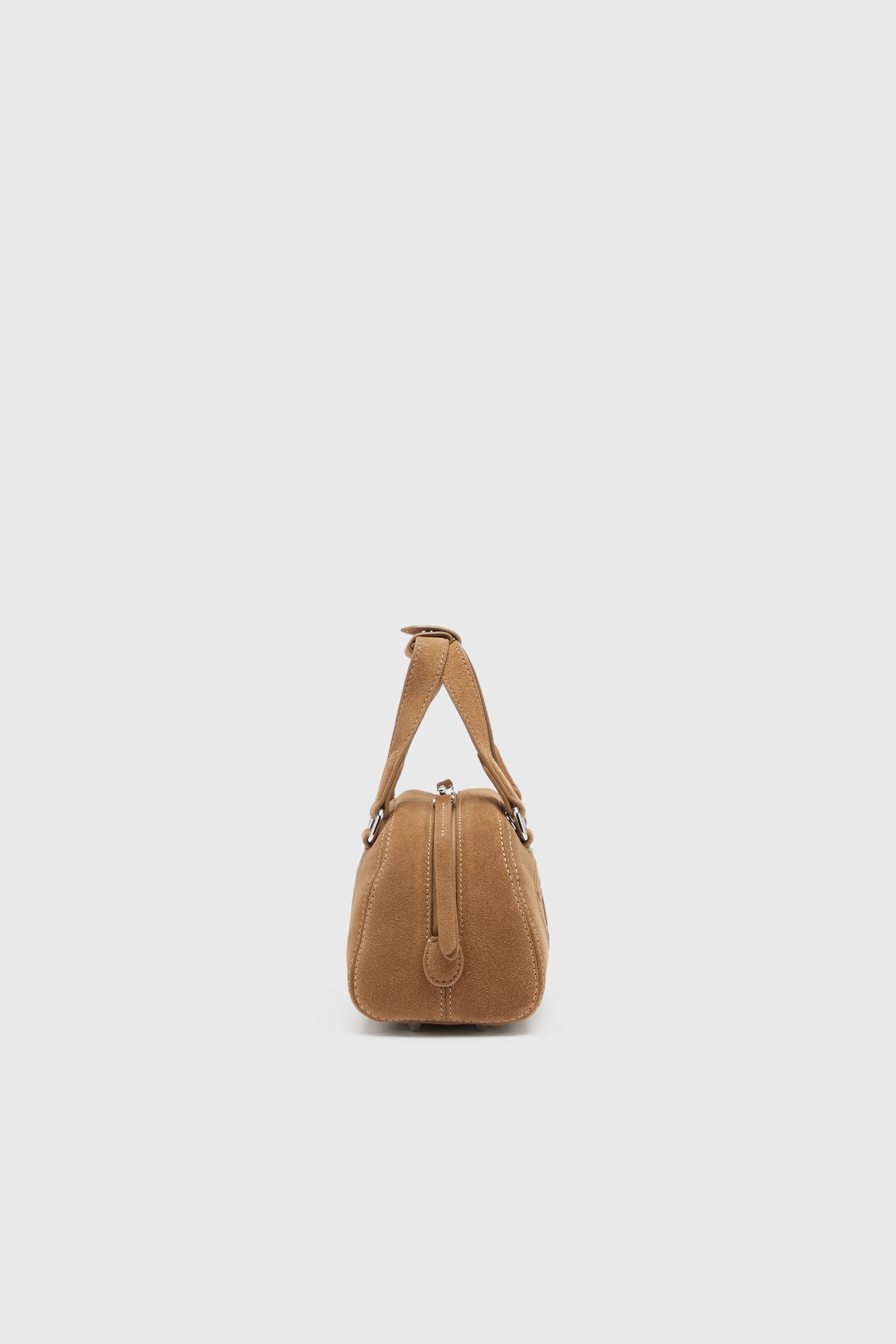 Diesel - 1DR DOME CROSSBODY, Unisex's 1DR Dome-Suede small bowling bag in Beige - 3