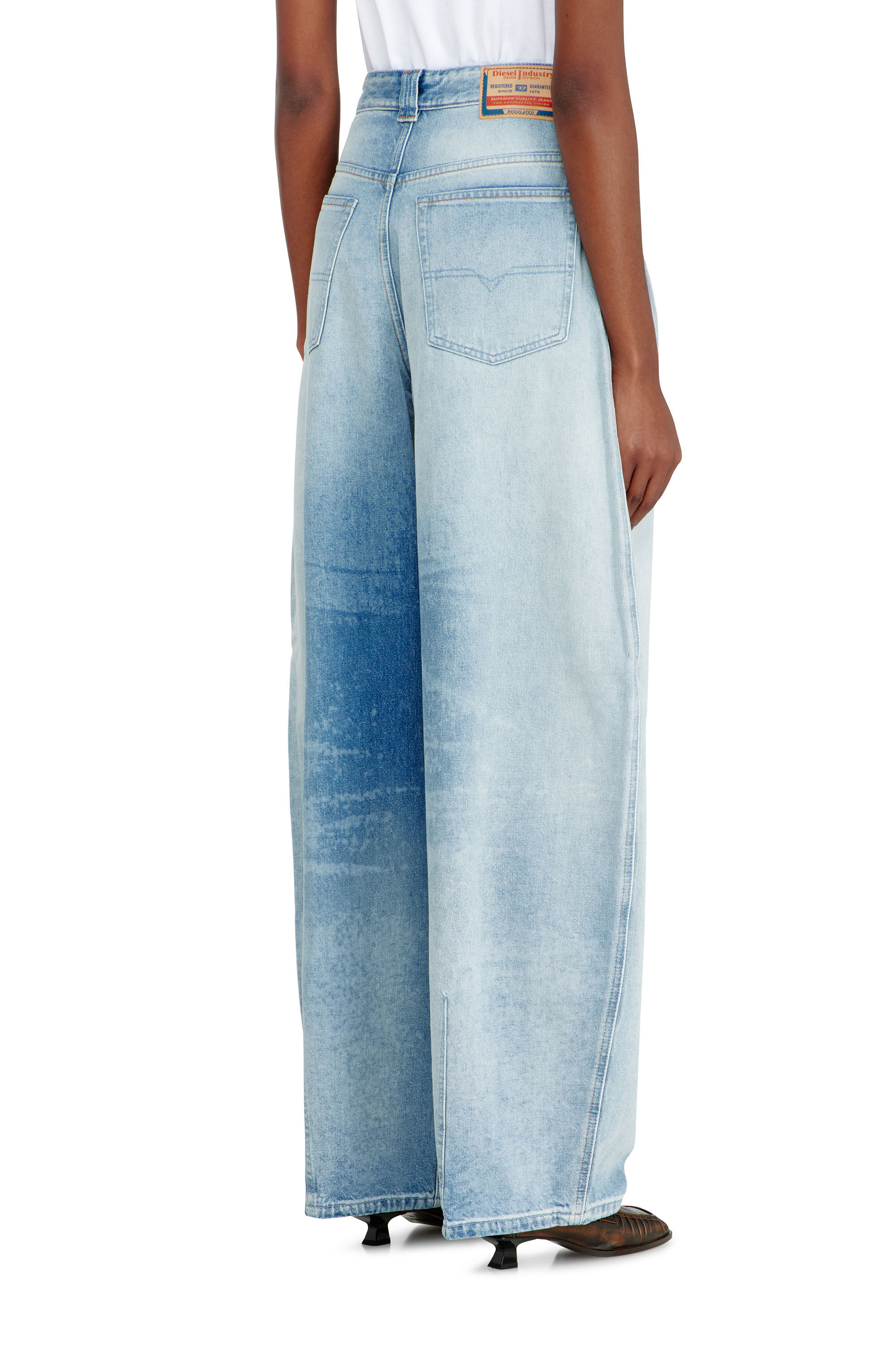 Diesel - Woman's Relaxed Jeans 1987 D-Khelz 007EE, Light Blue - 5