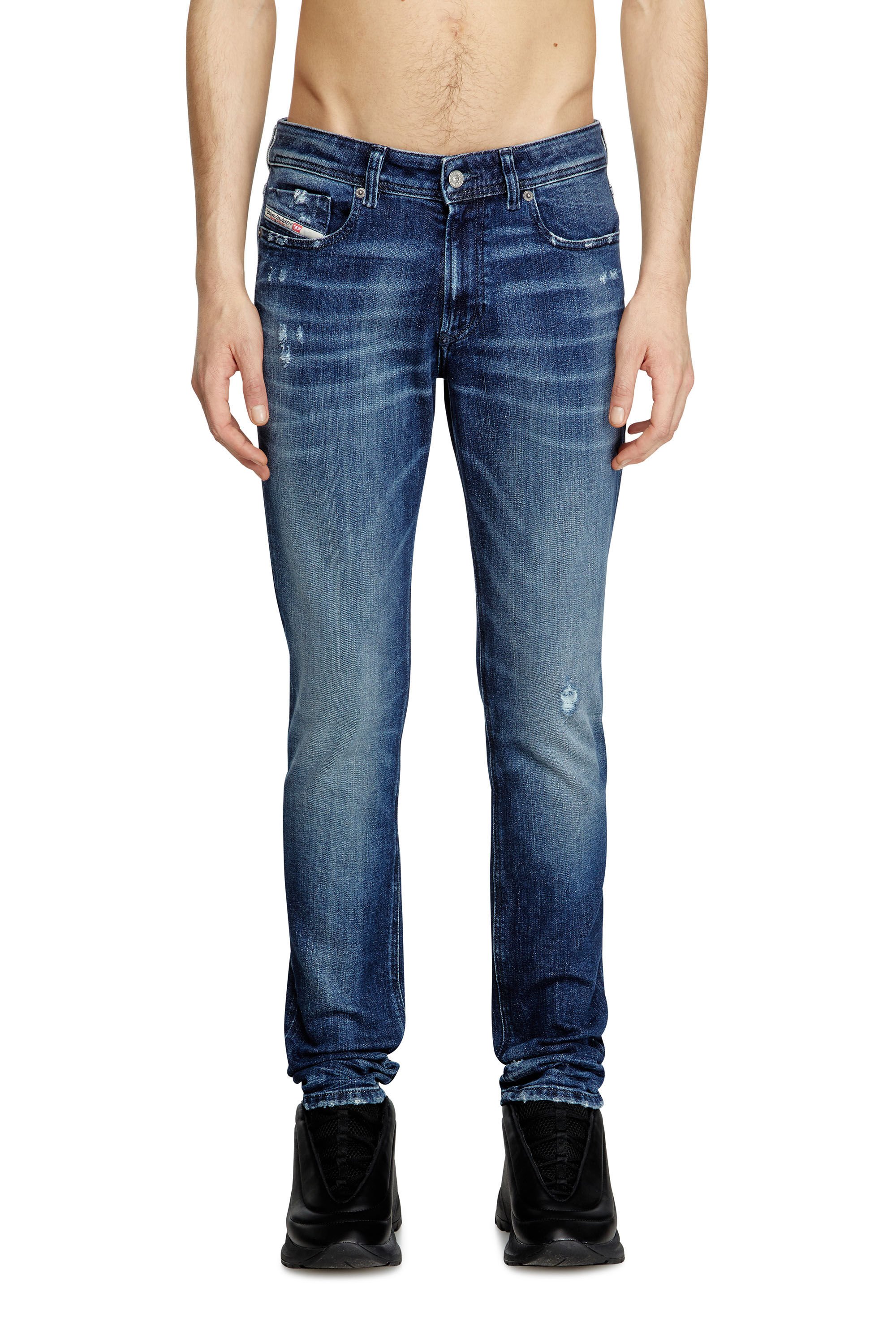 Diesel - Man's Skinny Jeans 1979 Sleenker 09L42, Dark Blue - 3