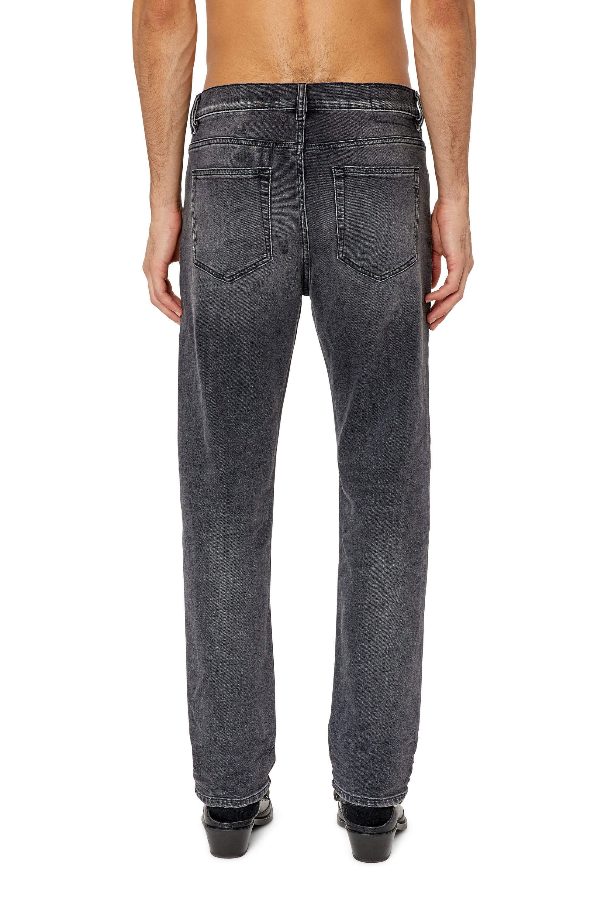 Diesel - 2020 D-Viker 09E94 Straight Jeans, Black/Dark grey - Image 4