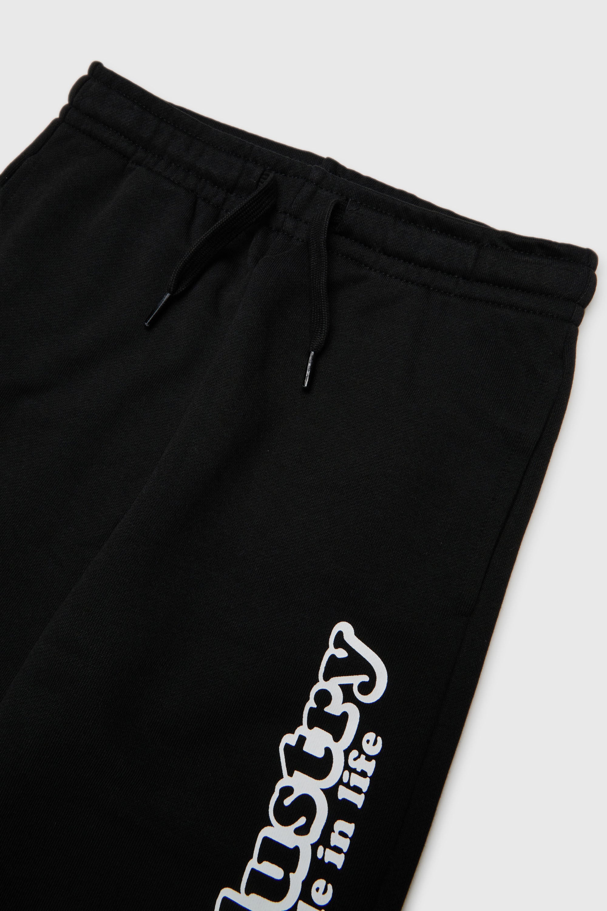 Diesel - PLODIM, Man's Cotton sweatpants with Diesel Industry print in Black - 3