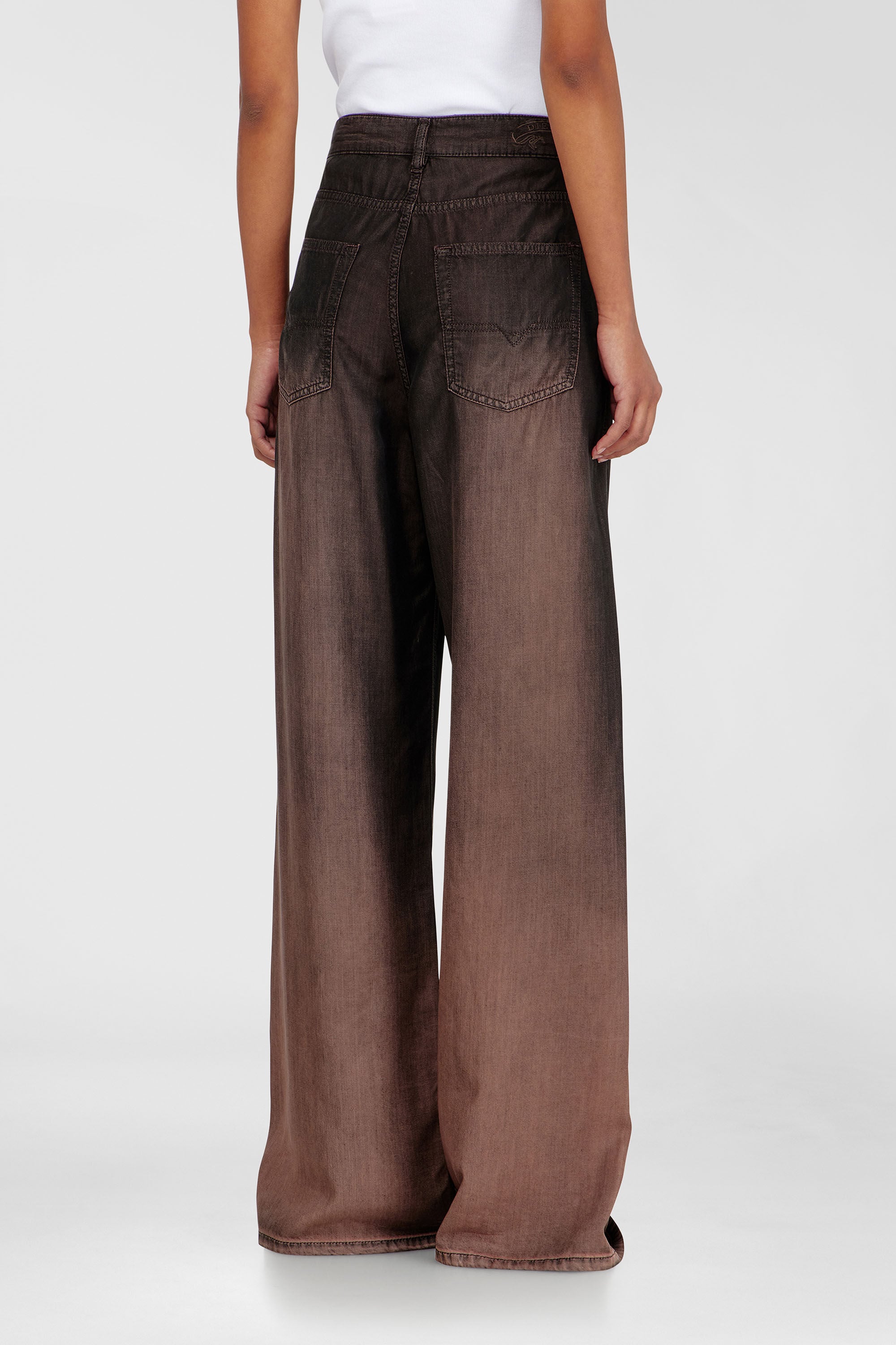 Diesel - Woman's Relaxed Jeans 1996 D-Sire 068YF, Brown - 5