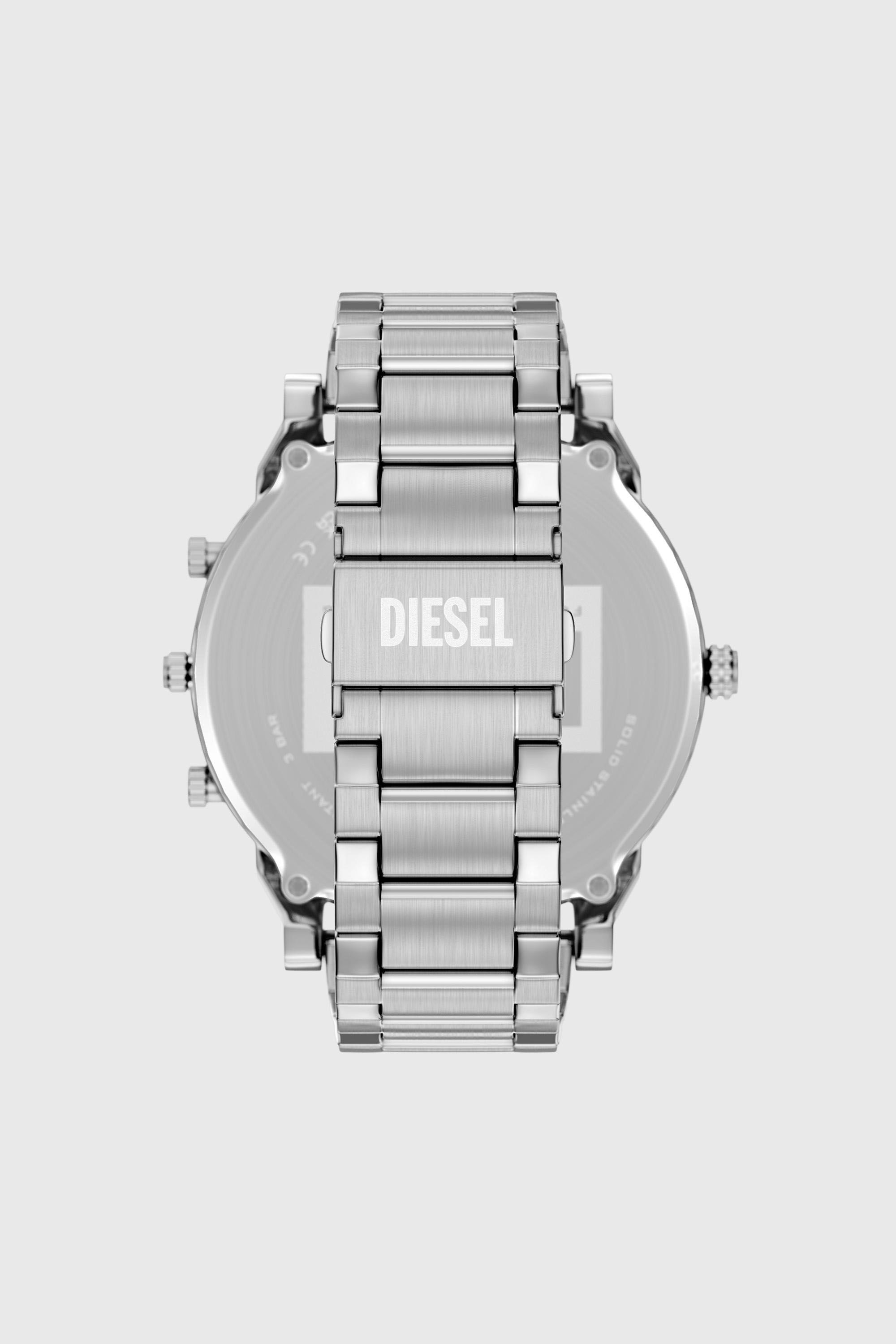 Diesel - DZ7498 WATCH, Man's Mr. Daddy Slim date stainless steel watch in Silver - 3