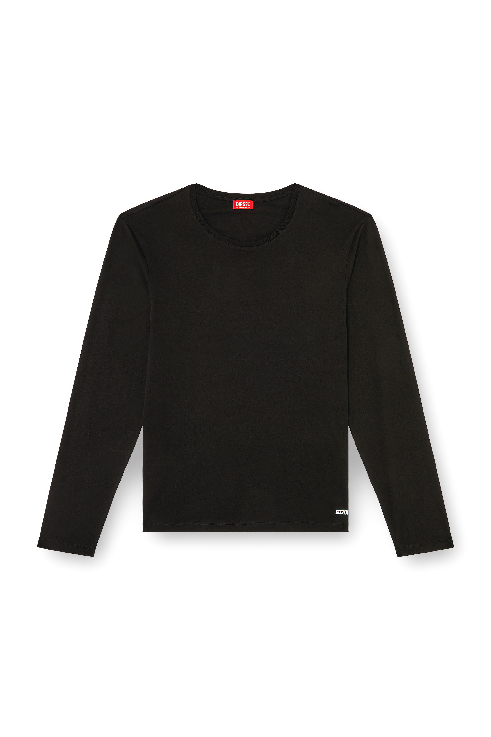 Diesel - KIRK-D-BOX, Man's Long-sleeve cotton T-shirt in Black - 2