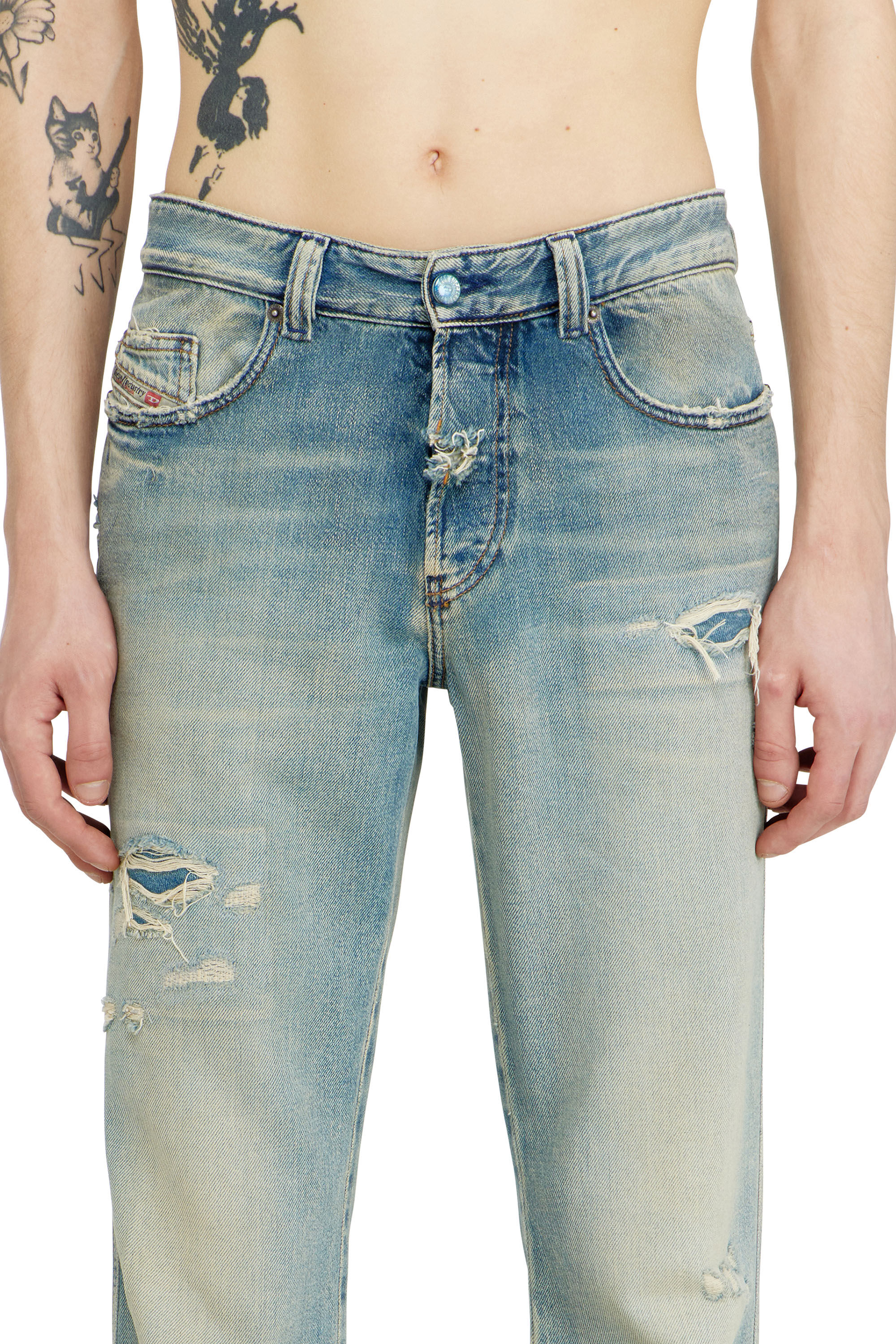 Diesel - Man's Bootcut Jeans 1998 D-Buck 09N23, Light Blue - 5