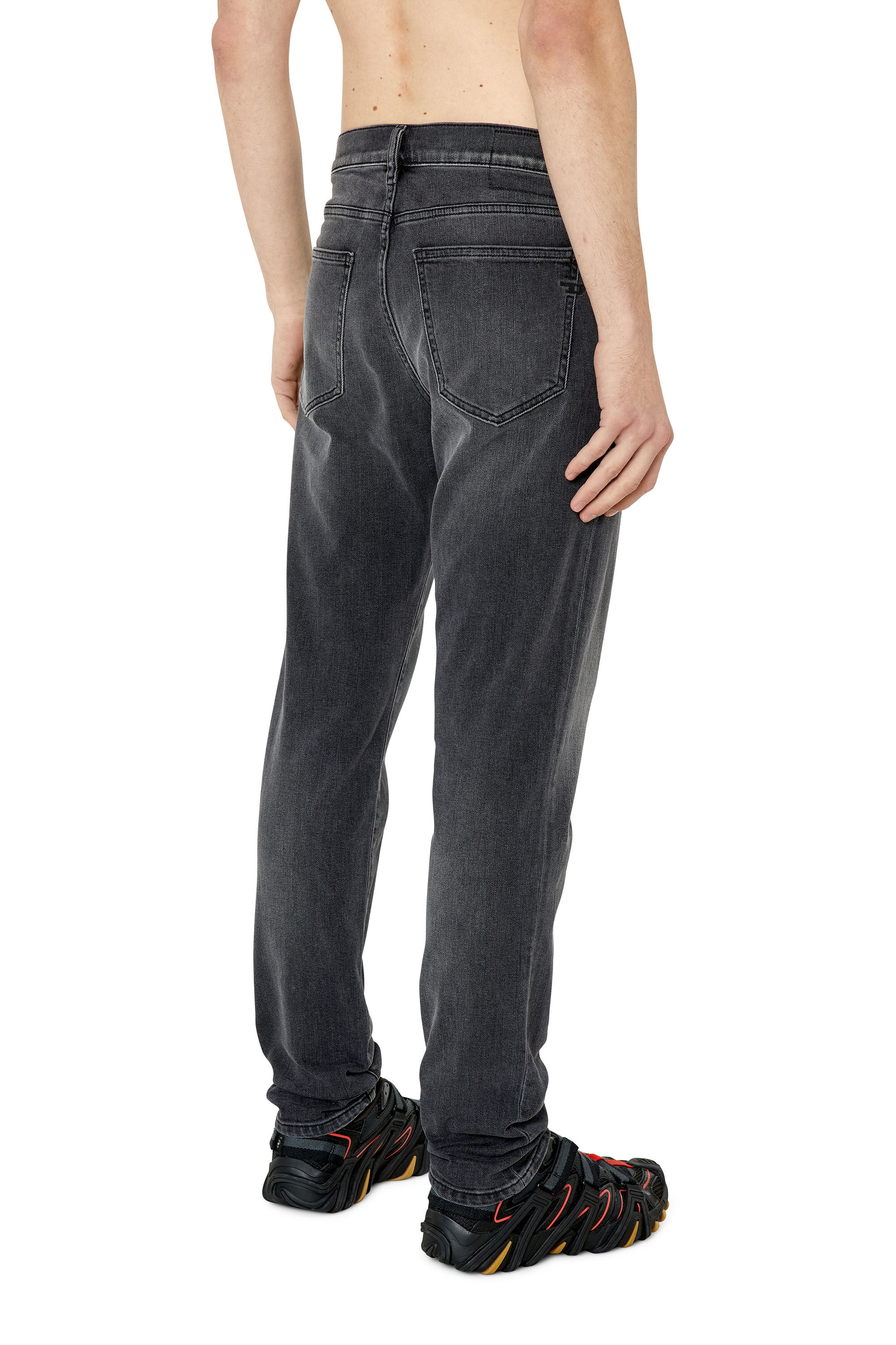 Diesel - 2019 D-Strukt 09E94 Slim Jeans, Black/Dark grey - Image 4