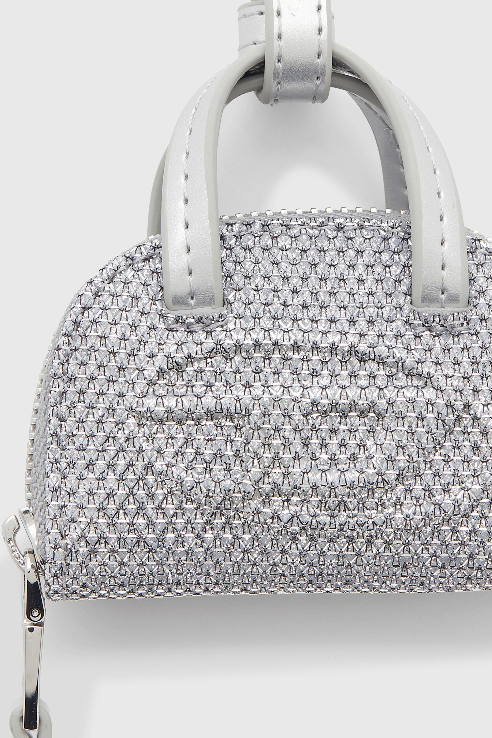 Diesel - 1DR DOME CHARMS, Woman's 1DR Dome - Charm in Lurex fabric in Silver - 3