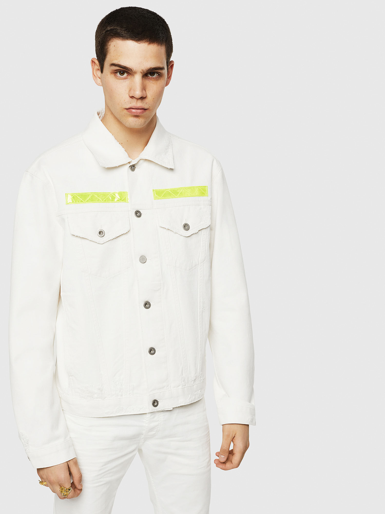 diesel white jacket