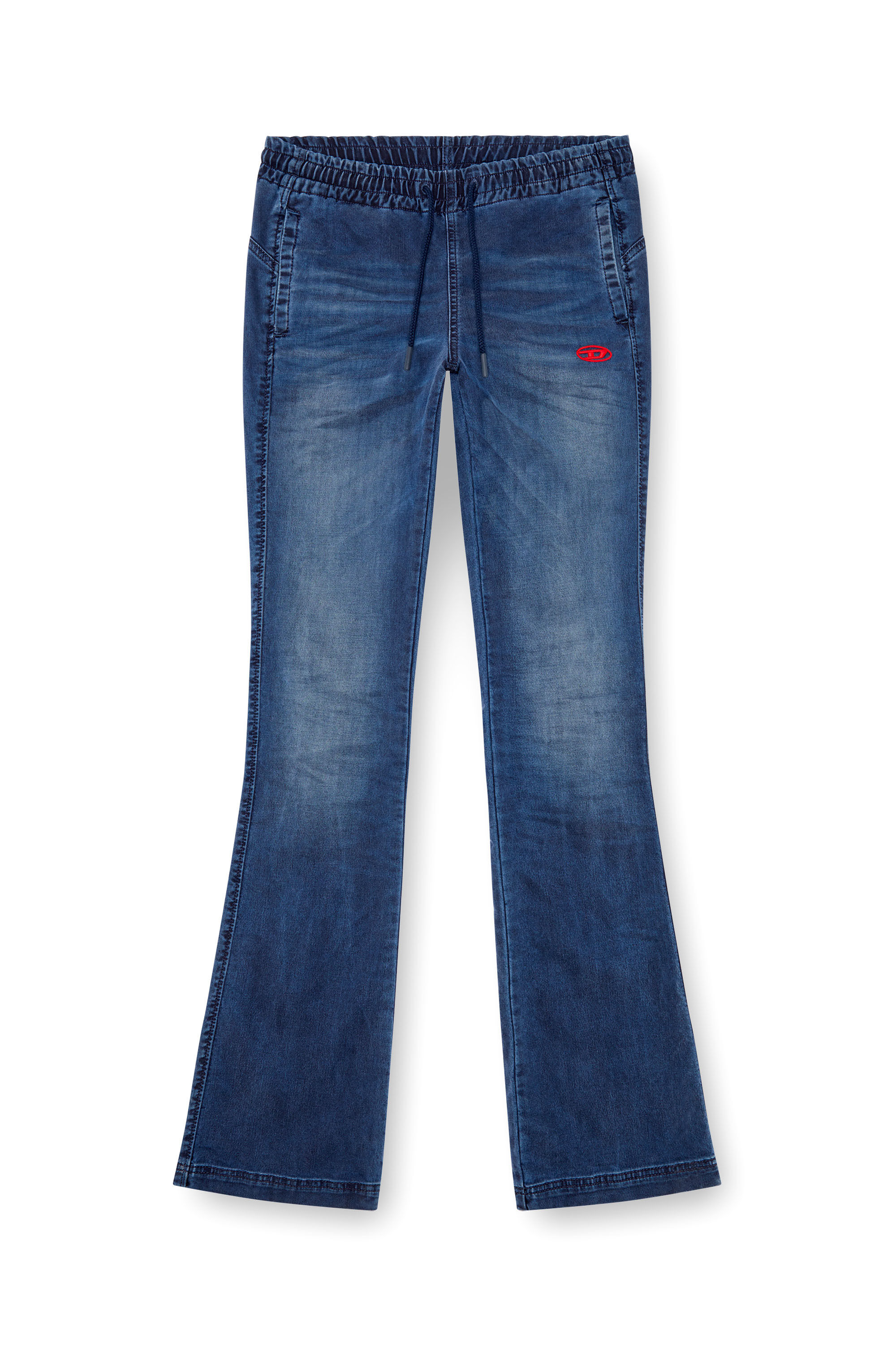 Diesel - Woman Bootcut and Flare 2069 D-Ebbey Joggjeans® 068LX, Dark Blue - Image 2