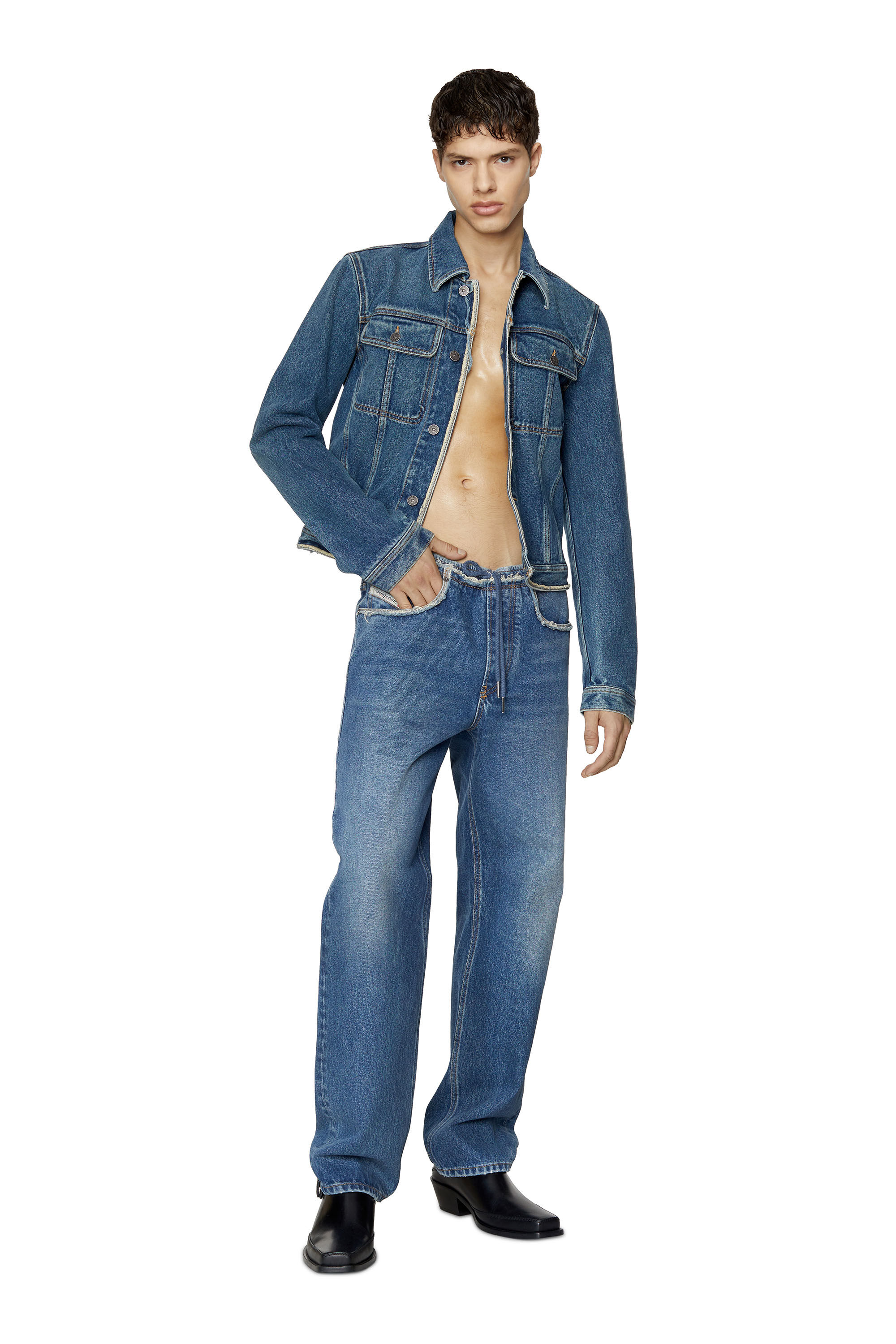 Diesel - D-Sert 007F2 Straight Jeans, Medium blue - Image 1