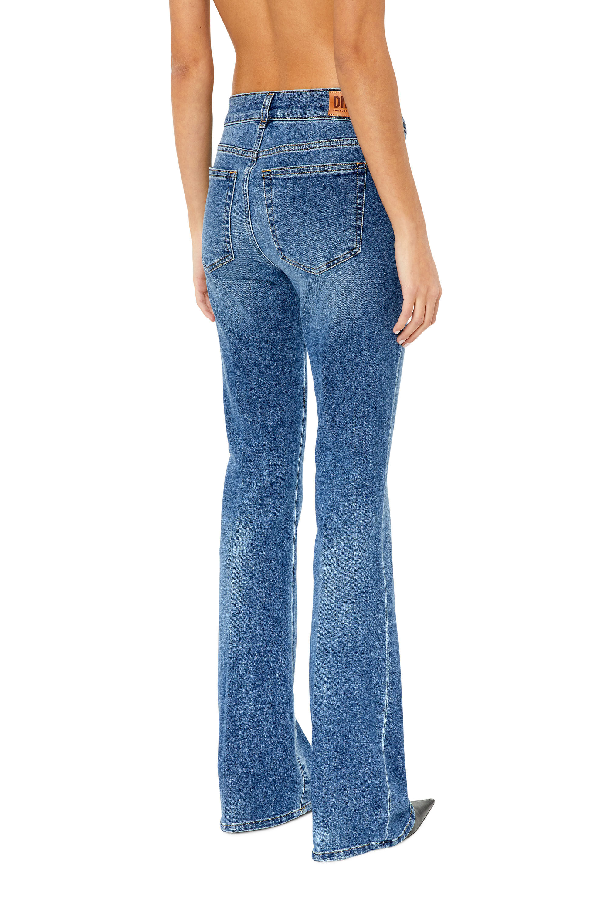 Diesel - 1969 D-Ebbey E86AM Bootcut and Flare Jeans, Medium blue - Image 4