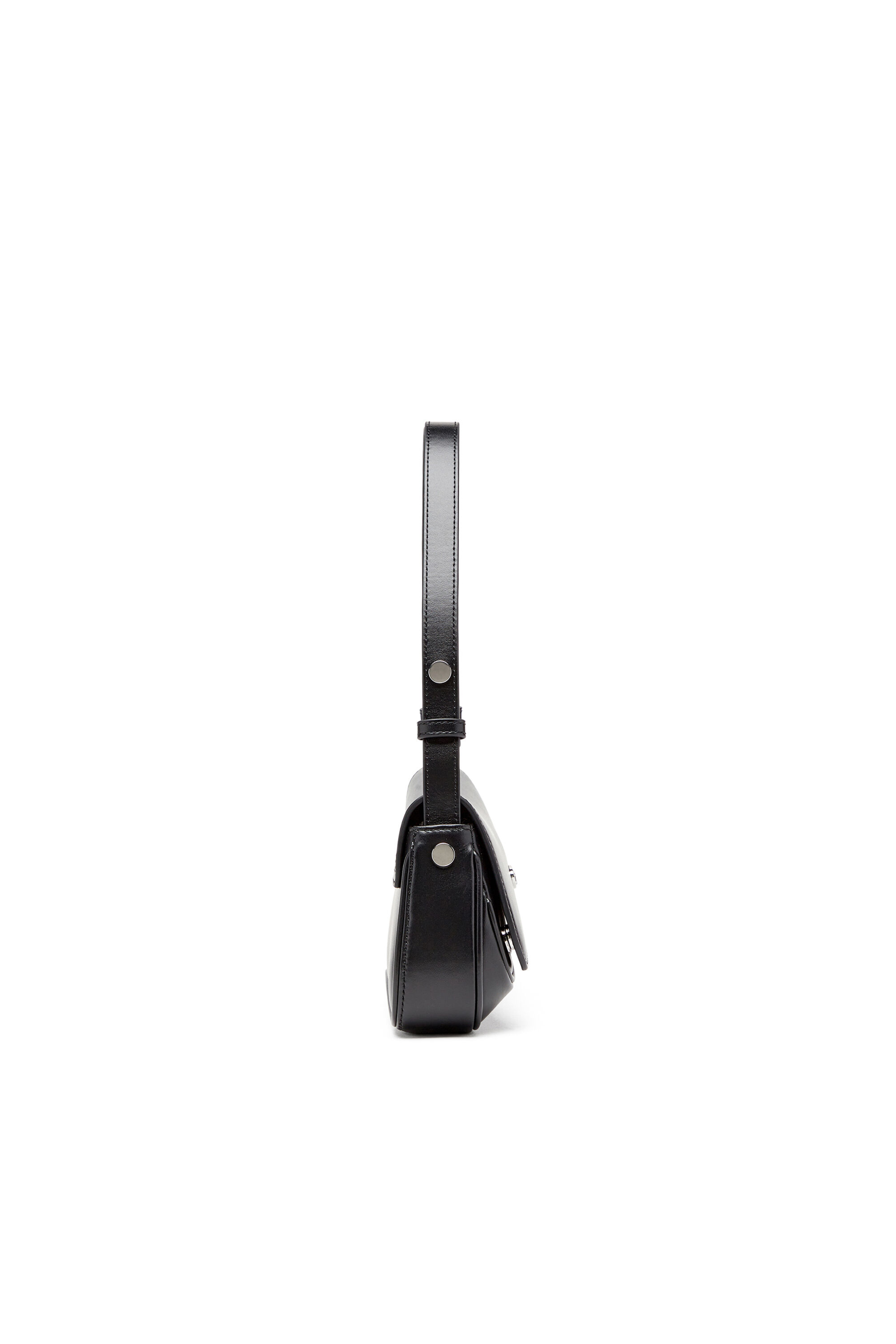 Diesel - PLAY CLUTCH, Woman's Play-Semi gloss leather shoulder bag in Black - 4