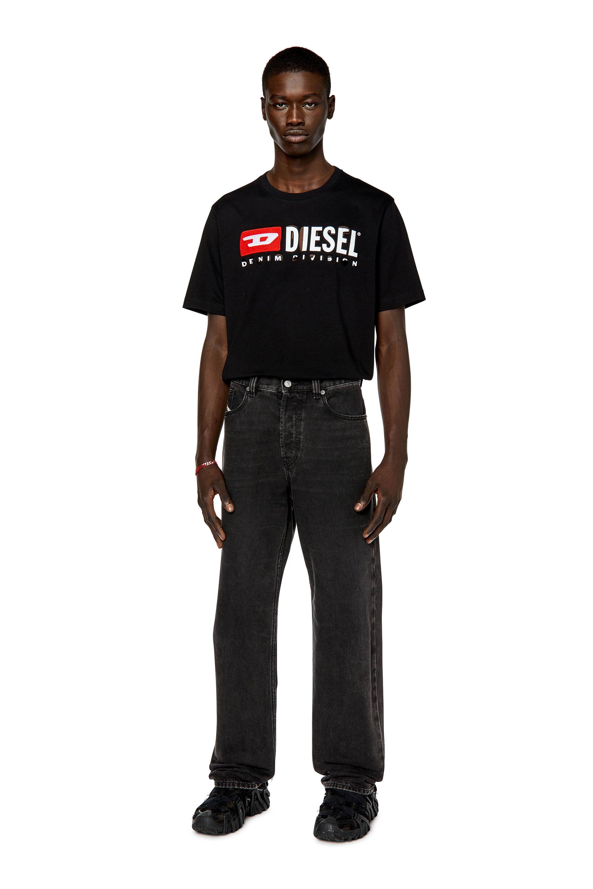 Diesel - T-JUST-DIVSTROYED, Black - Image 1