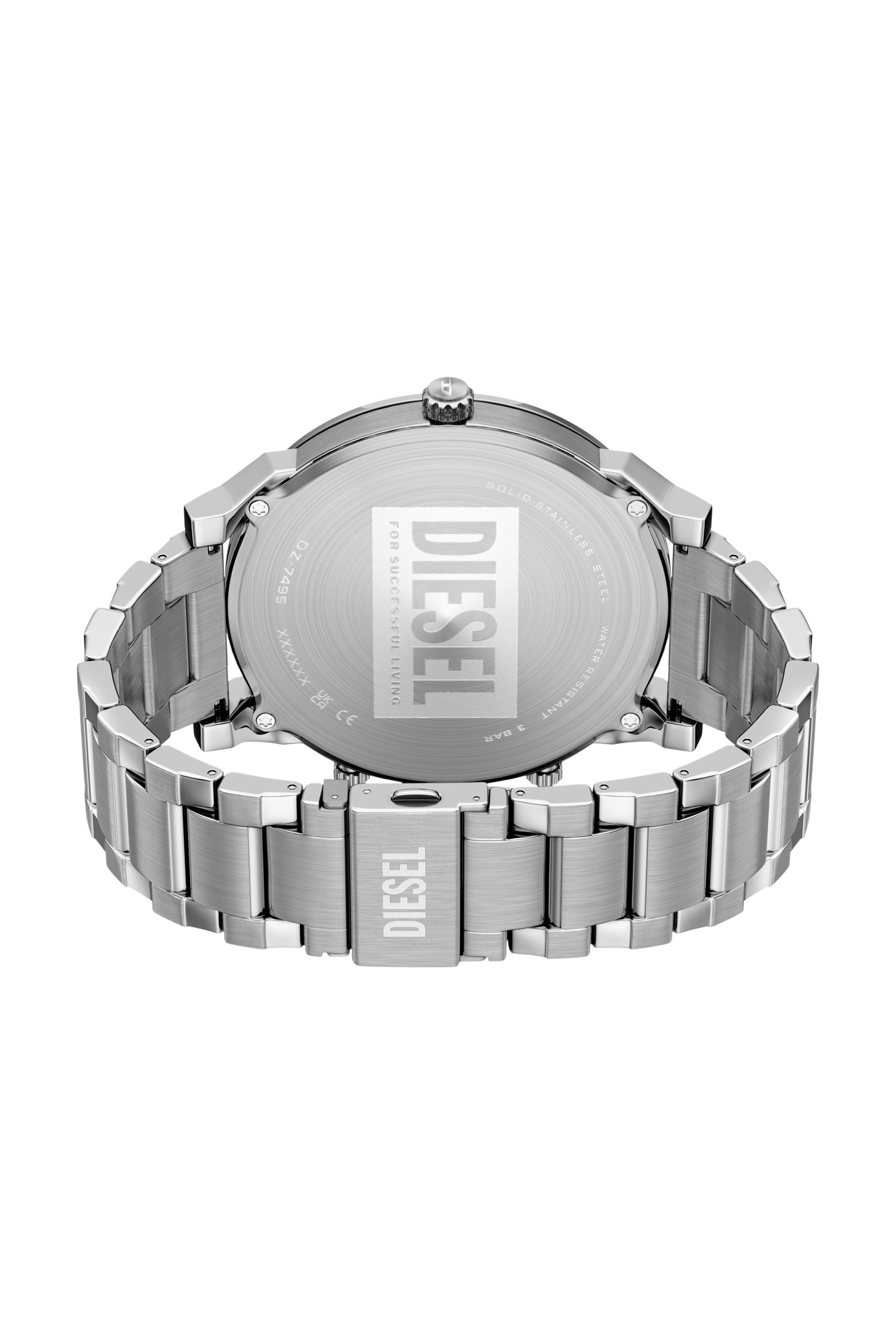 Diesel - DZ7495 WATCH, Man's Mr. Daddy Slim Stainless Steel Watch in Silver - 5