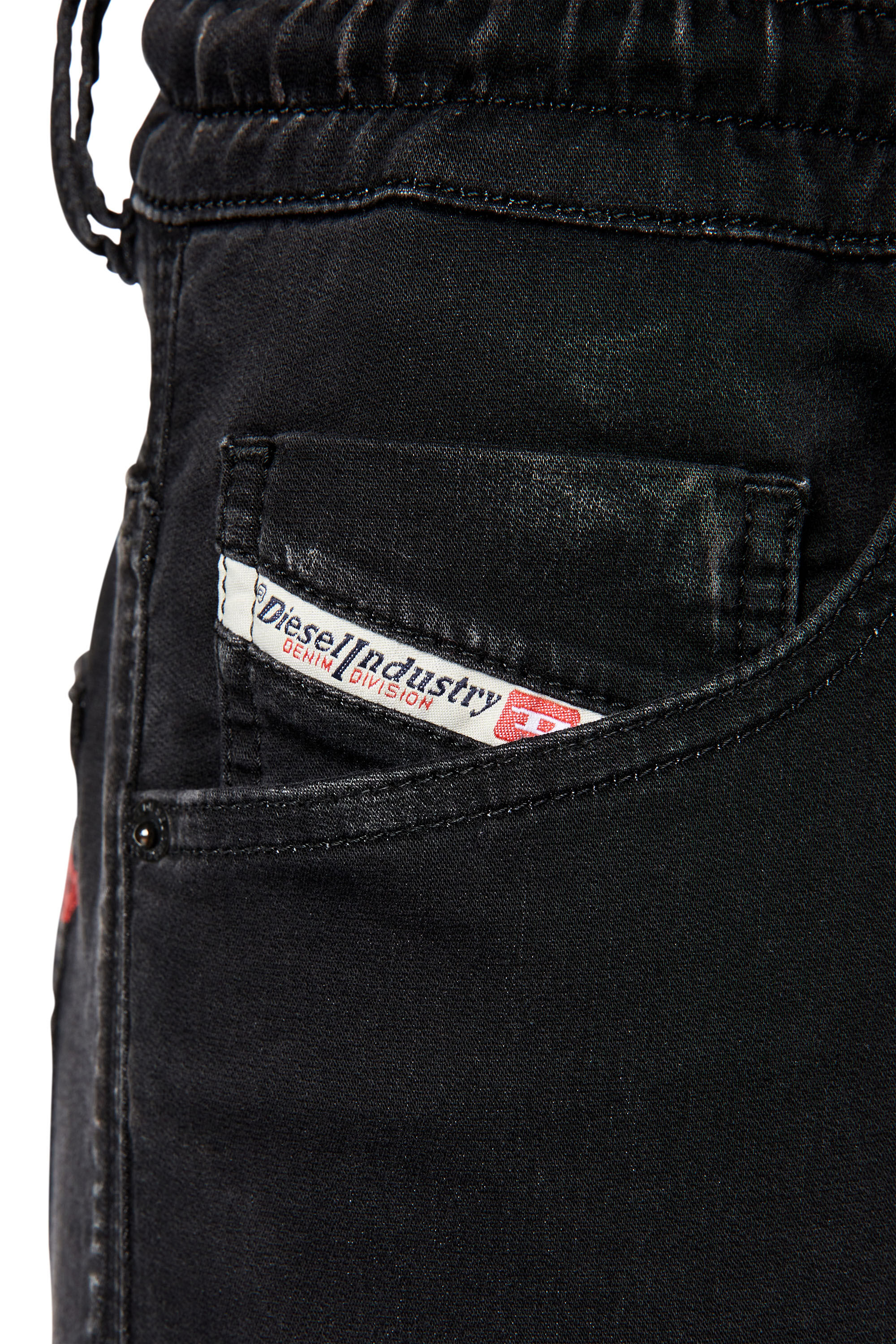 Diesel - Krooley JoggJeans® 068DX Tapered, Black/Dark grey - Image 5