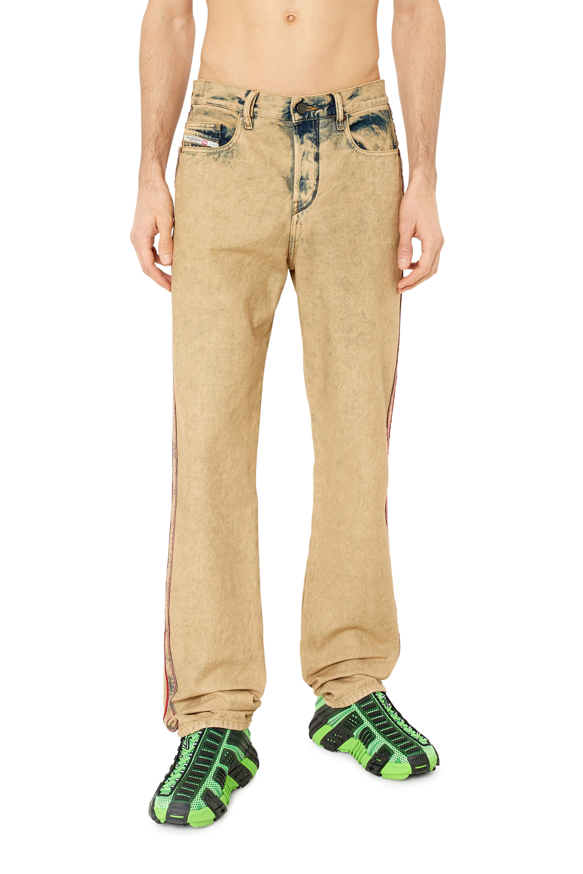 Diesel - 2020 D-Viker 09F22 Straight Jeans, Beige - Image 3