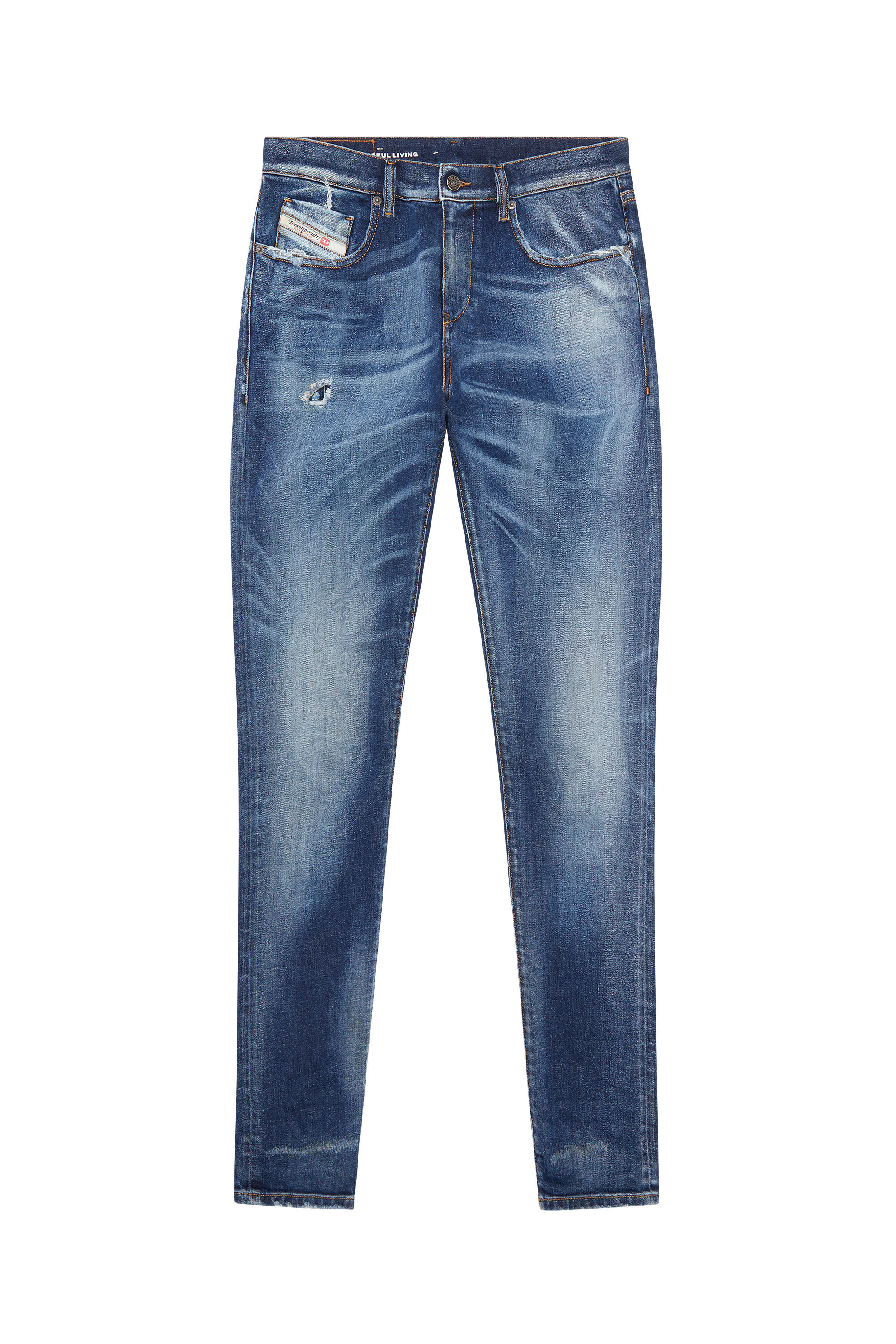 Diesel - Slim Jeans 2019 D-Strukt 09G89, Medium blue - Image 2