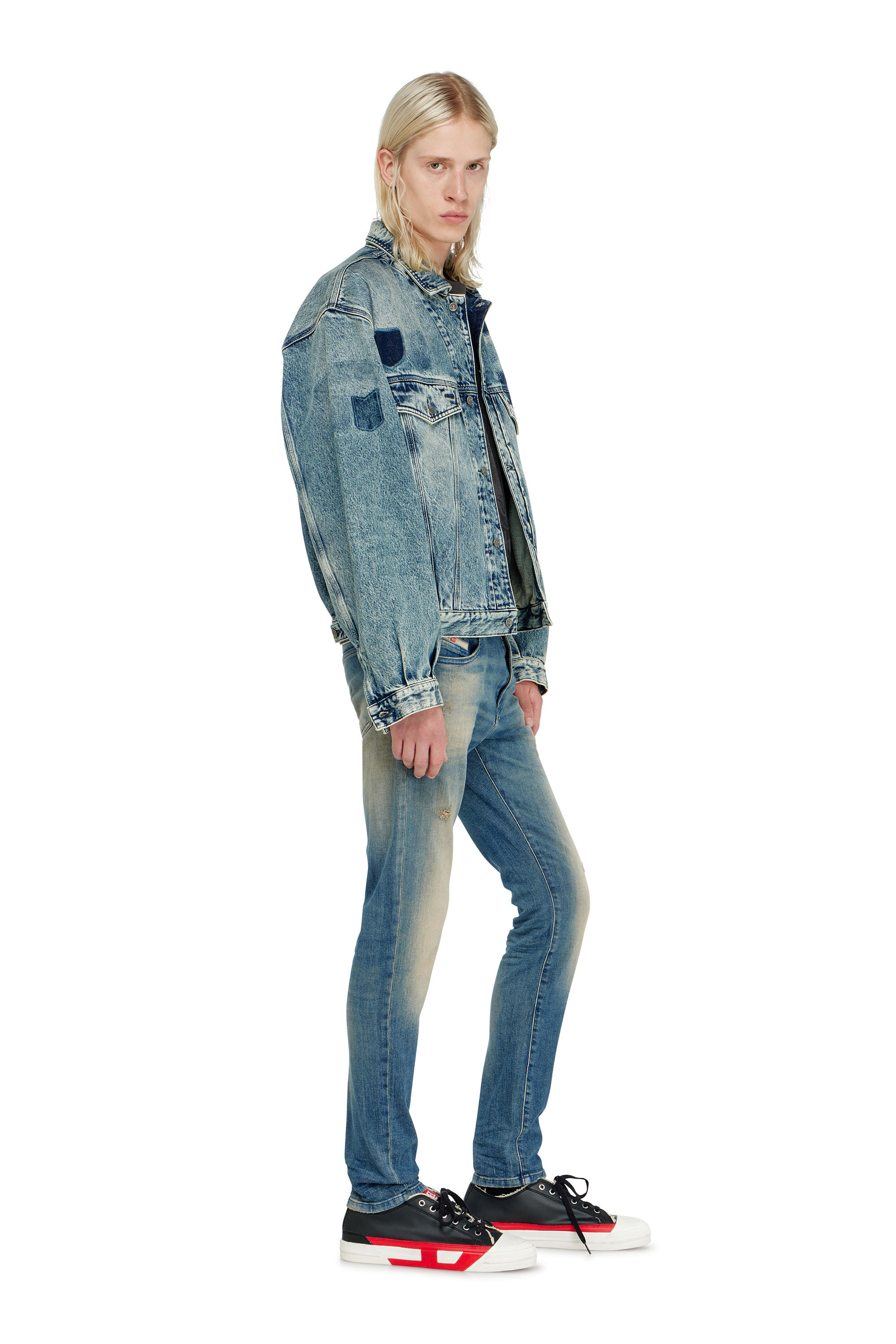 Diesel - Man's Slim Jeans 2019 D-Strukt 0KBBW, Medium blue - 2