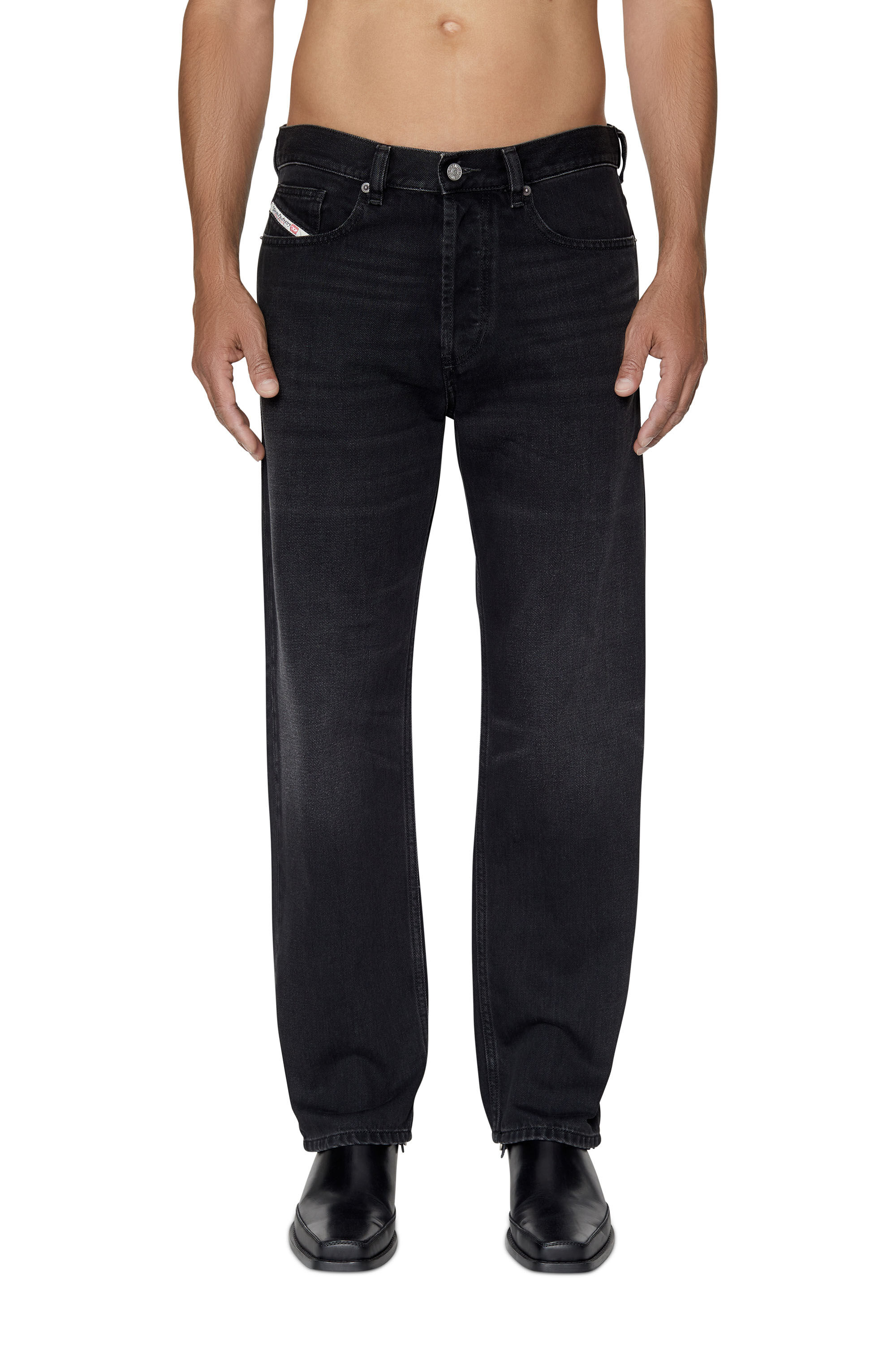 Diesel - 2010 D-Macs 09B88 Straight Jeans, Black/Dark grey - Image 3