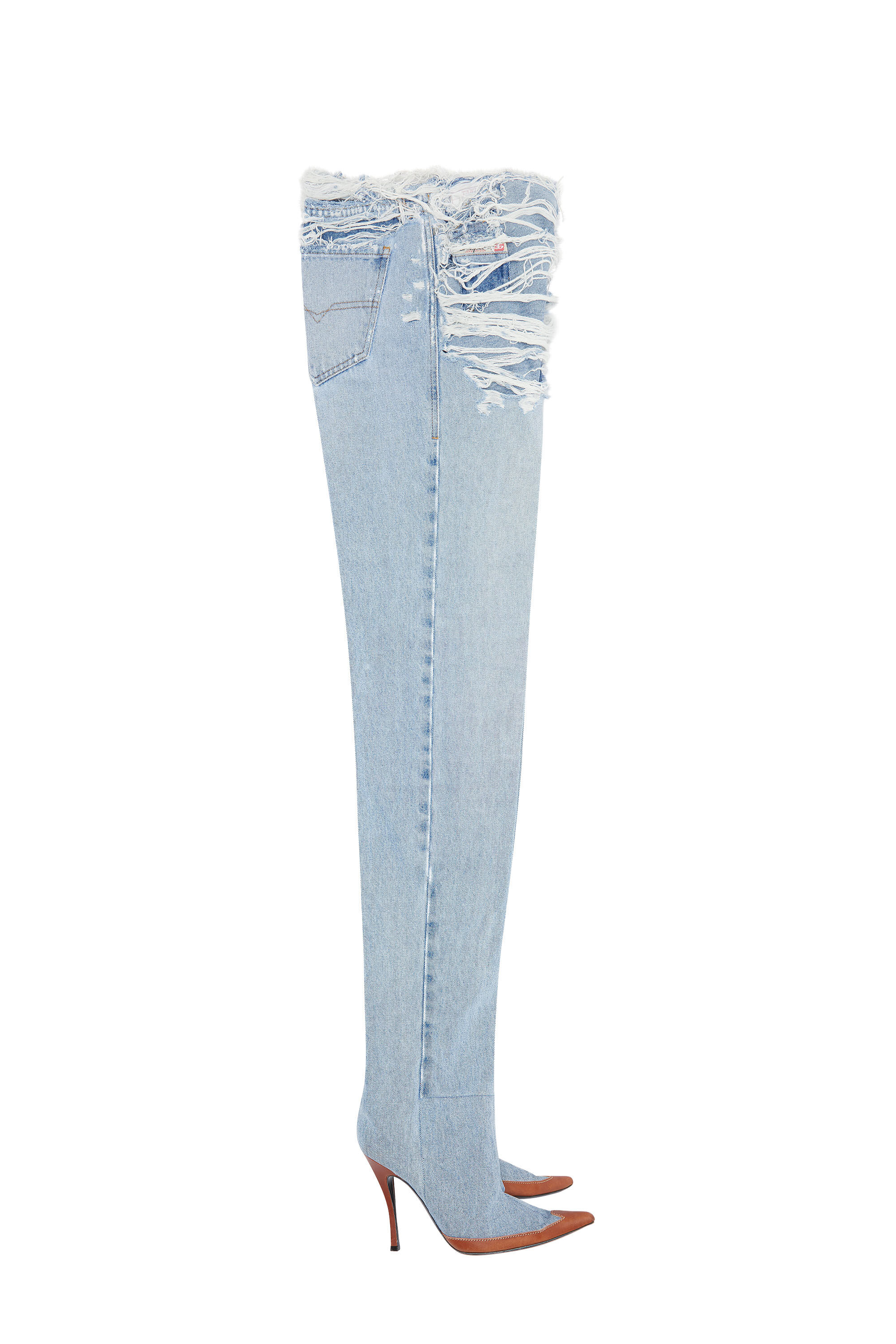 Diesel - Straight Jeans 1956 D-Tulip 007N7, Light Blue - Image 2