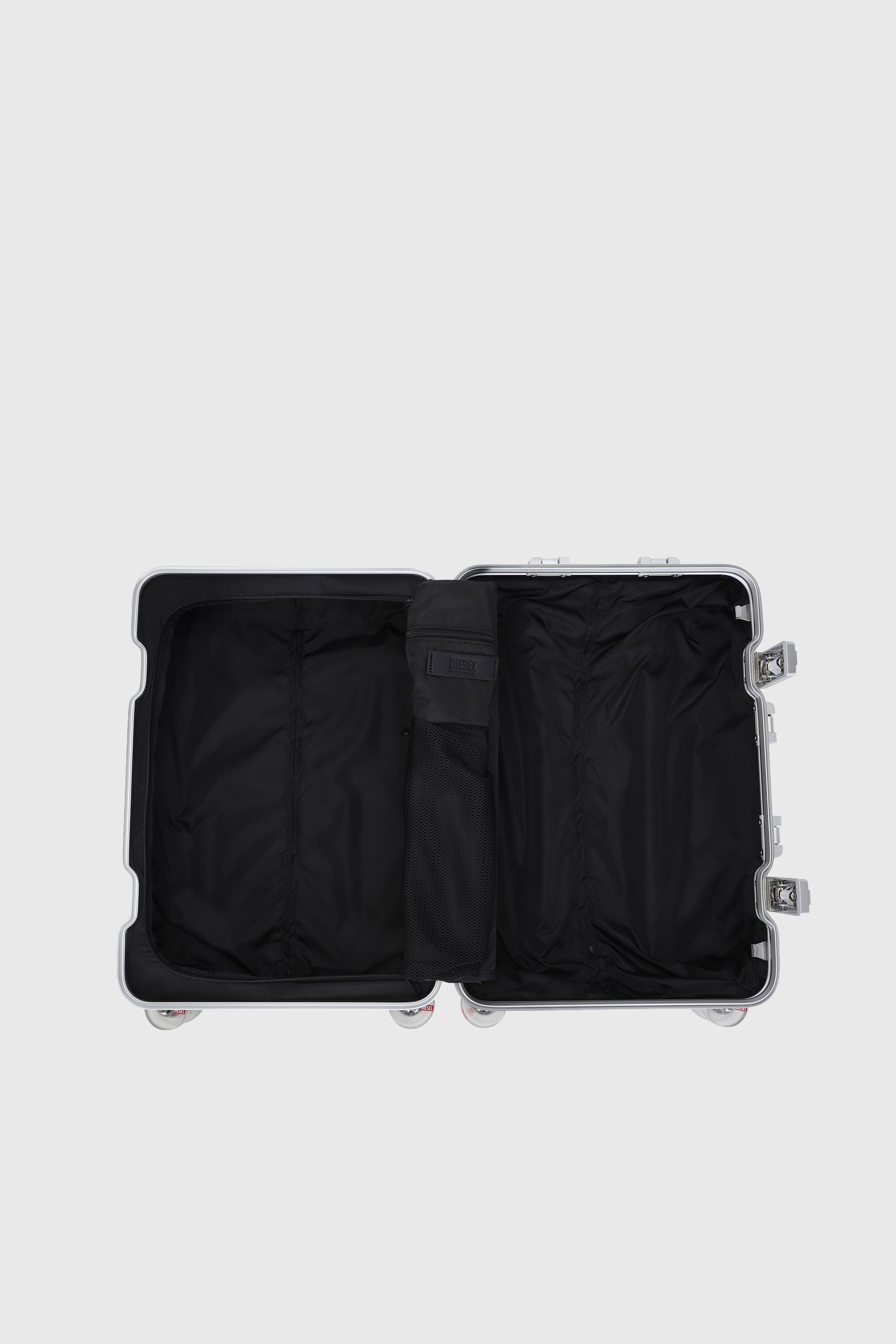 Diesel - DIESEL ALUMINUM TROLLEY- DSL002, Unisex's Aluminum suitcase size S in Silver - 3