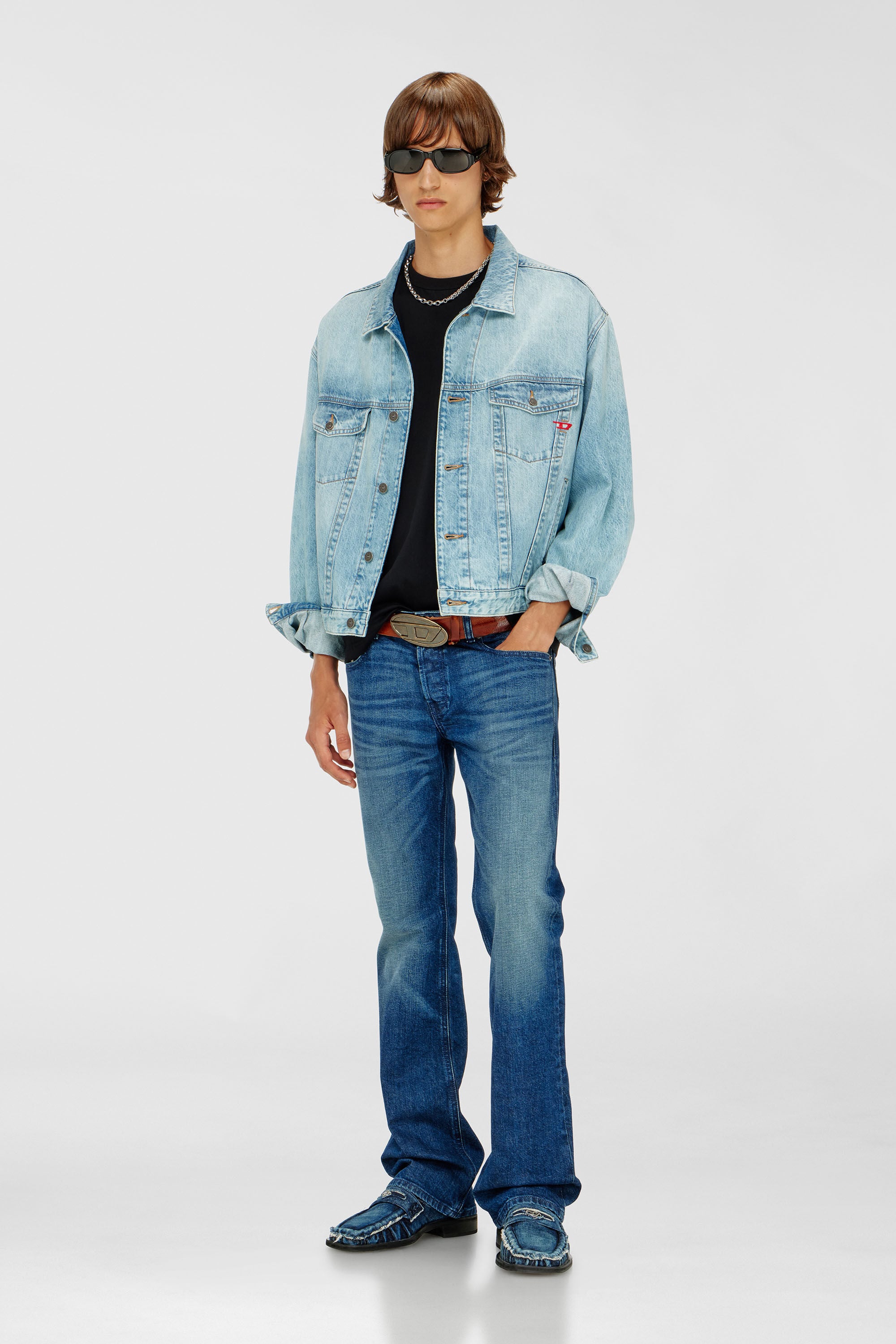Diesel - Man's Bootcut Jeans 2007 Zatiny 09L51, Dark Blue - 1