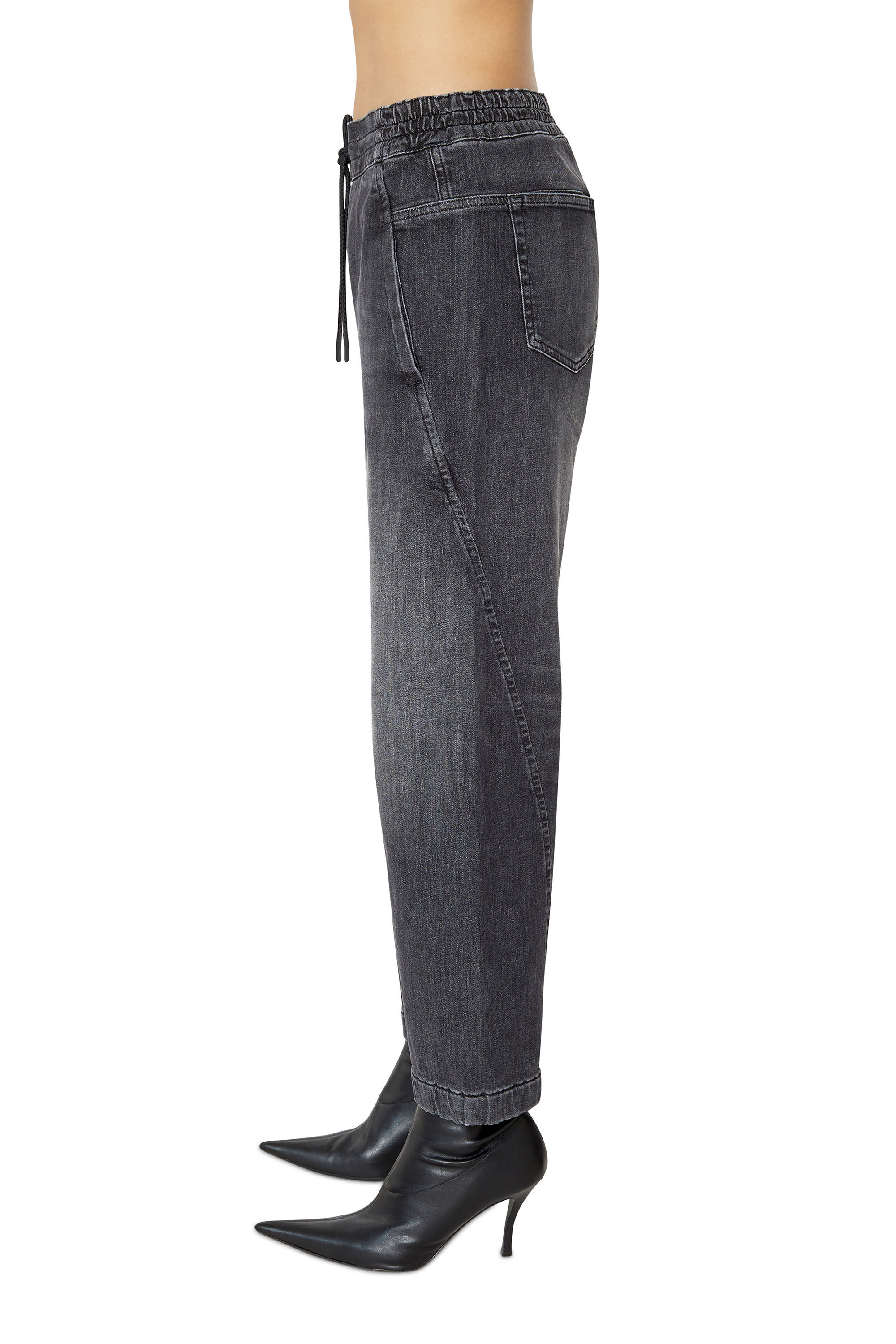 Diesel - Krailey JoggJeans® 09D52 Boyfriend, Black/Dark grey - Image 5