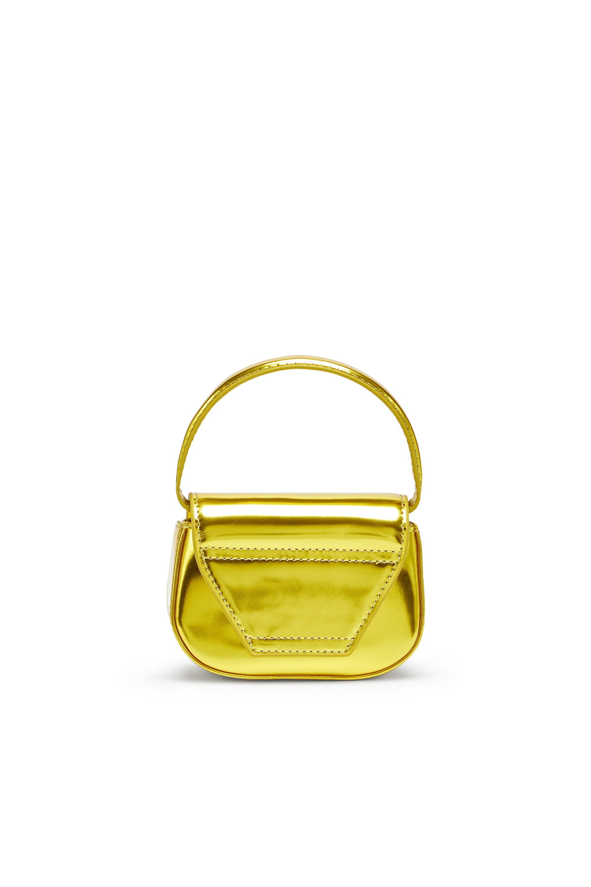 ★DIESEL★ 1DR XS S Tote Bag Gold X08957PS202H2382 X08957PS2 1DR-XS-S Woman: Mini bag in mirrored leather | Diesel