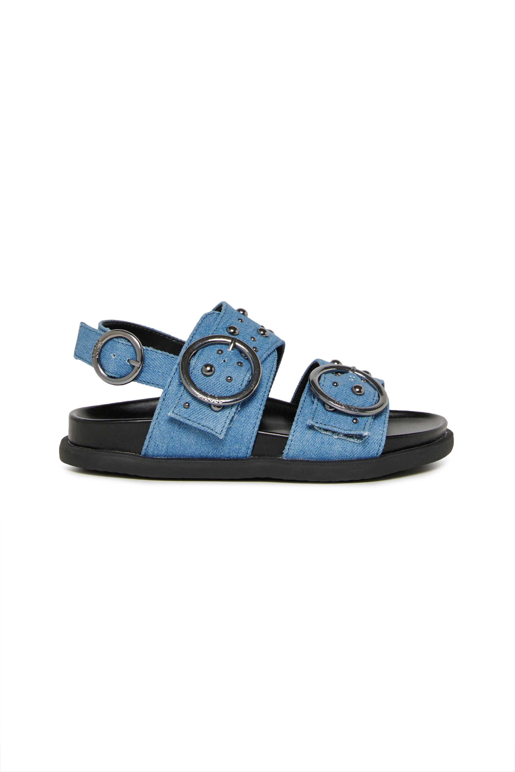 Diesel - D-SANRIV, Woman's D-Sanriv-Sandal in denim with metal studs in Blue - 1